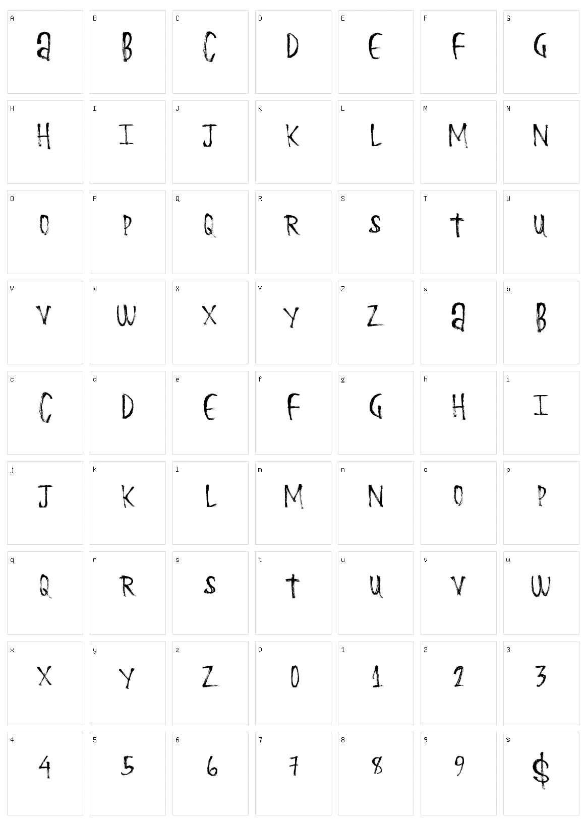 Basket Fries Character Set