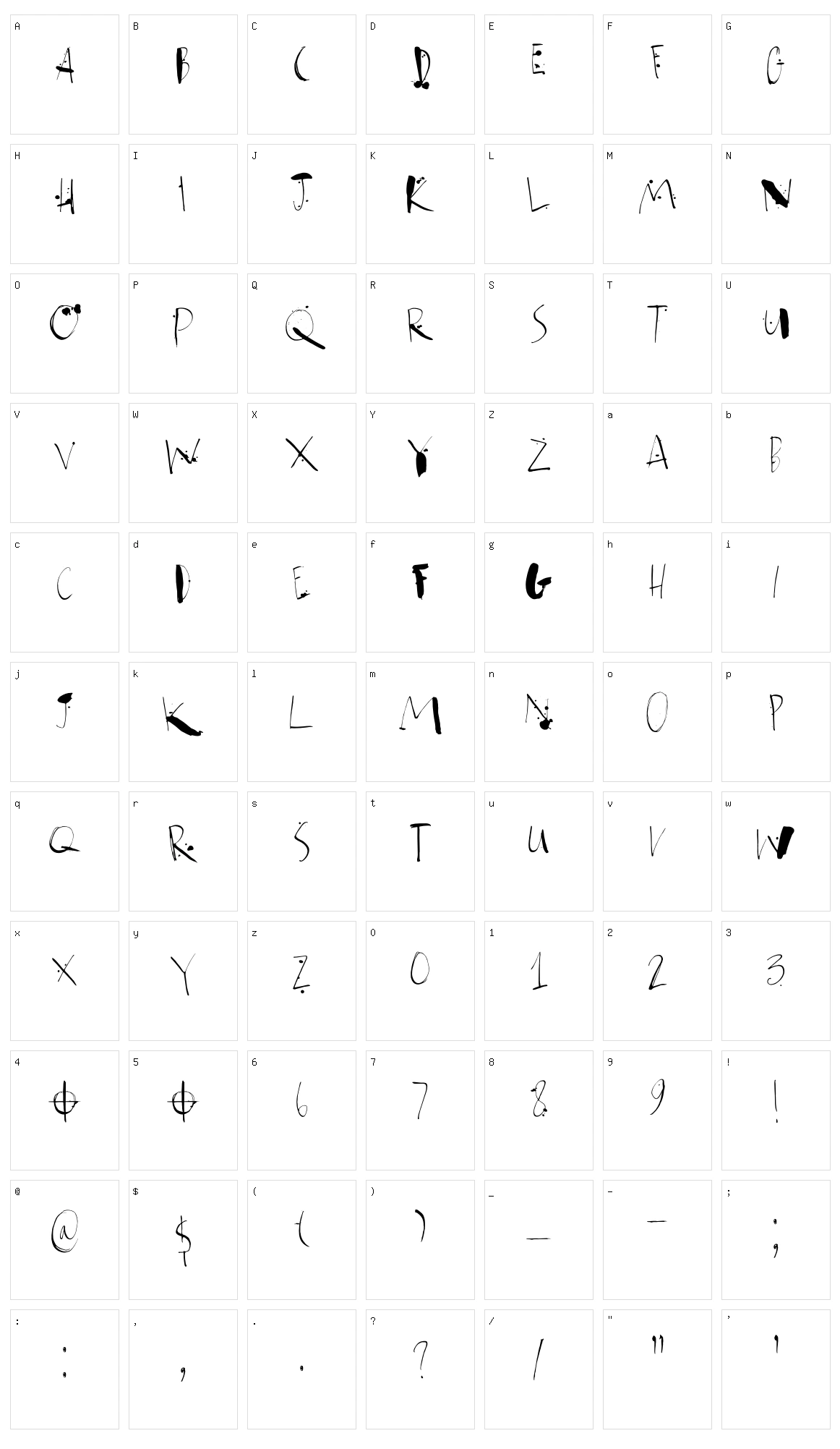 Atonement Character Set
