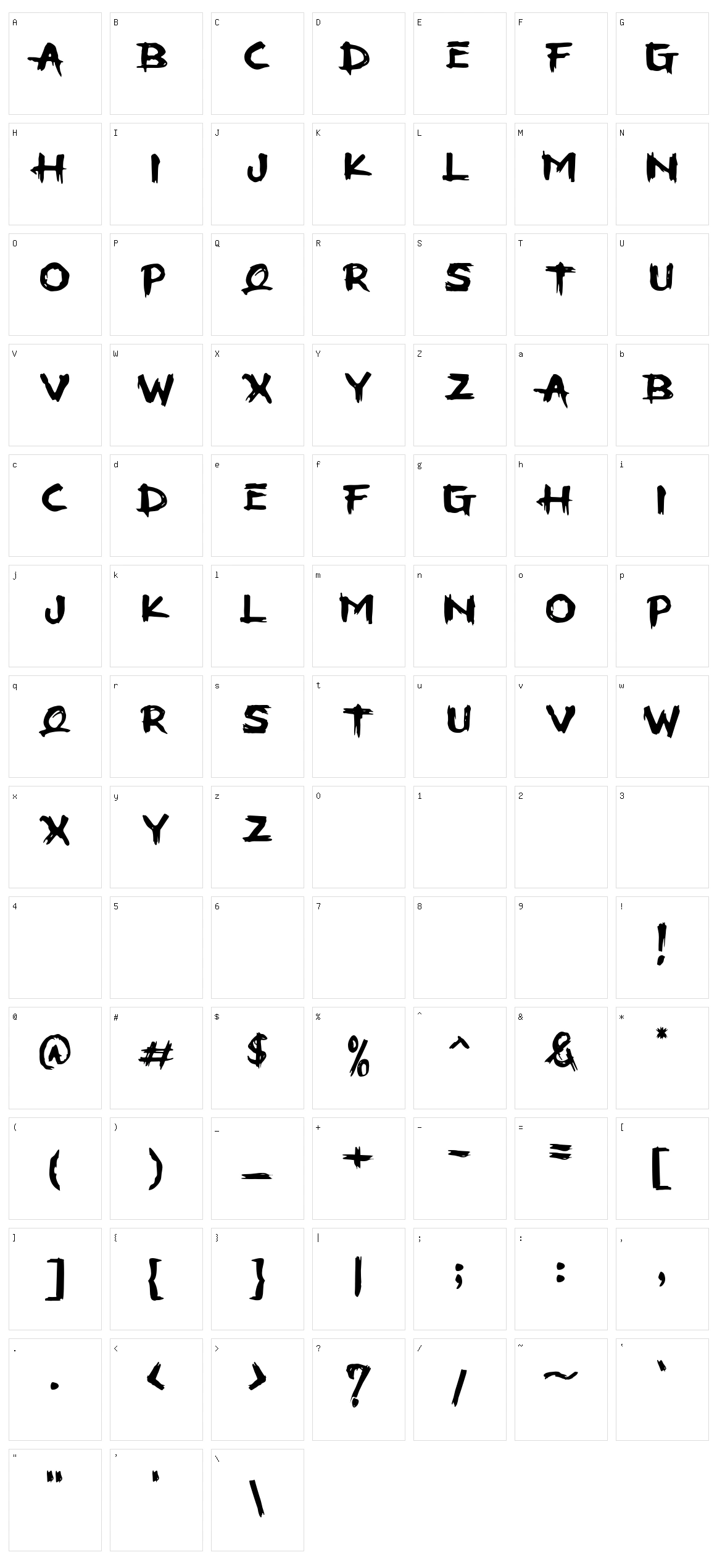 Stooha Character Set