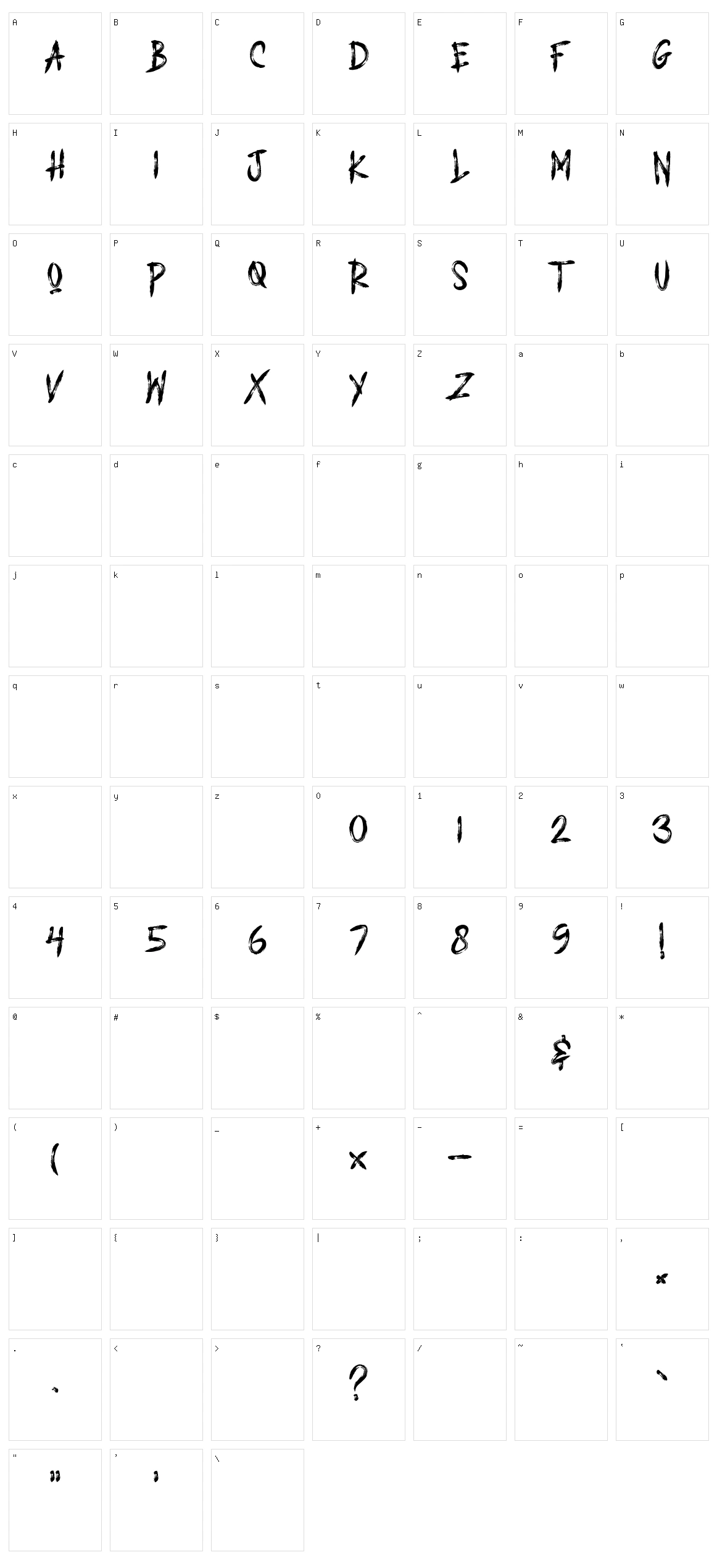 Dead Attack Character Set