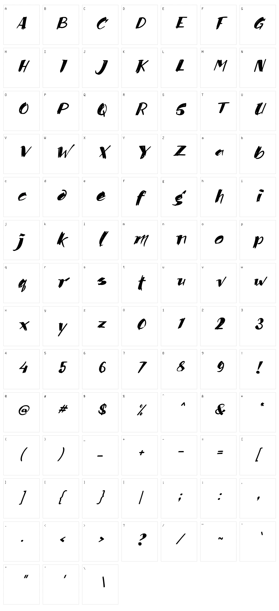 b Benua Asia Character Set