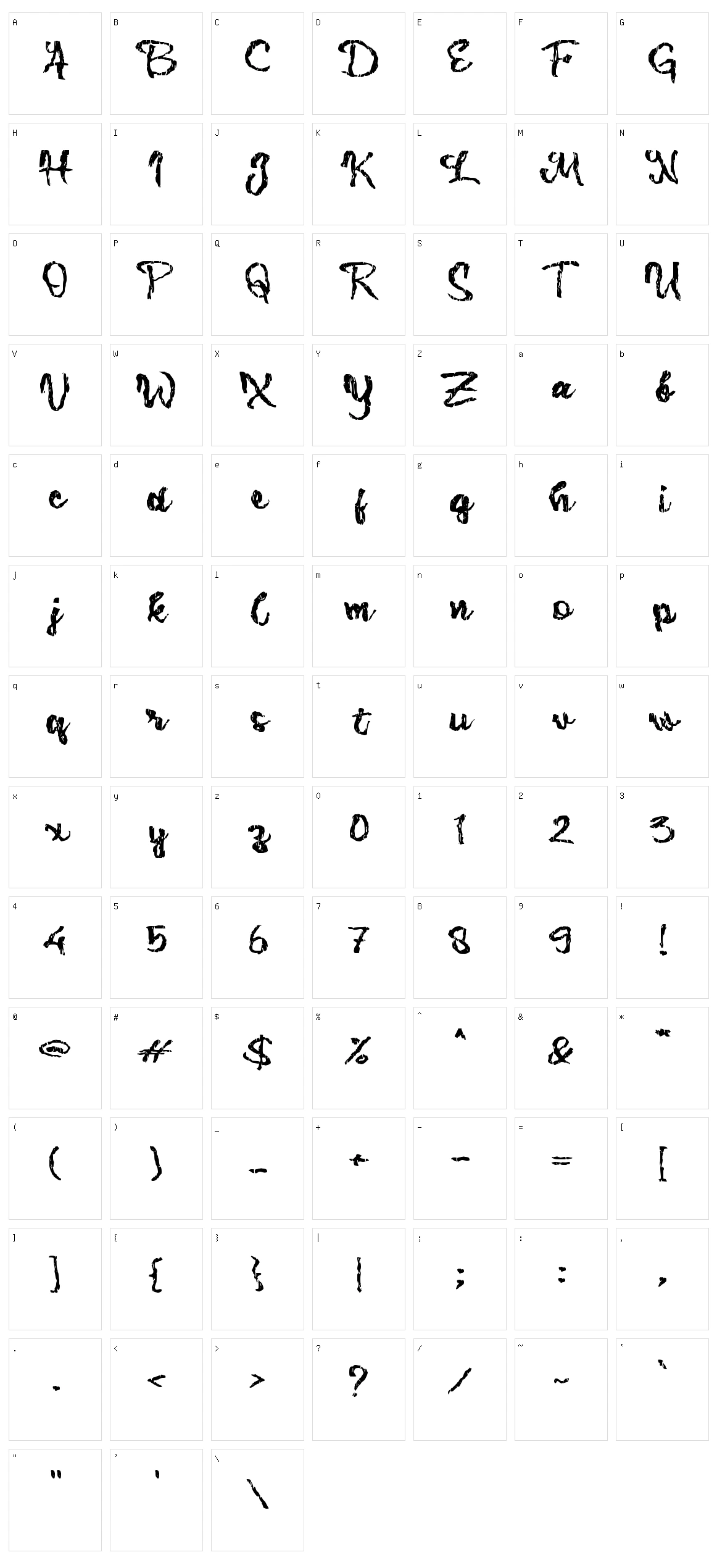 c Cireng Character Set