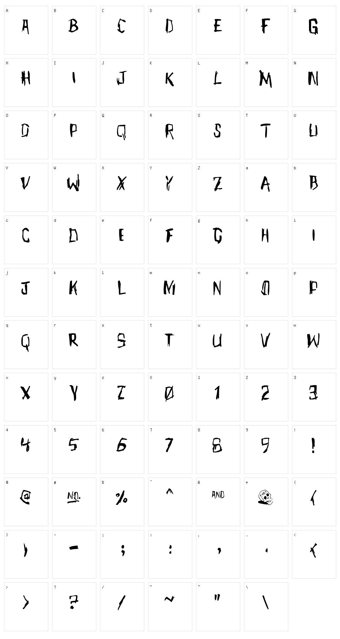 Meet John Henry Character Set