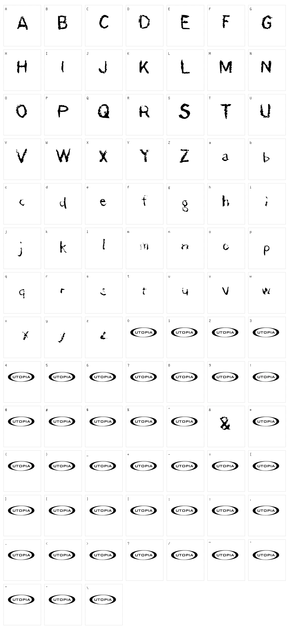 Der D?monschriftkegel Character Set