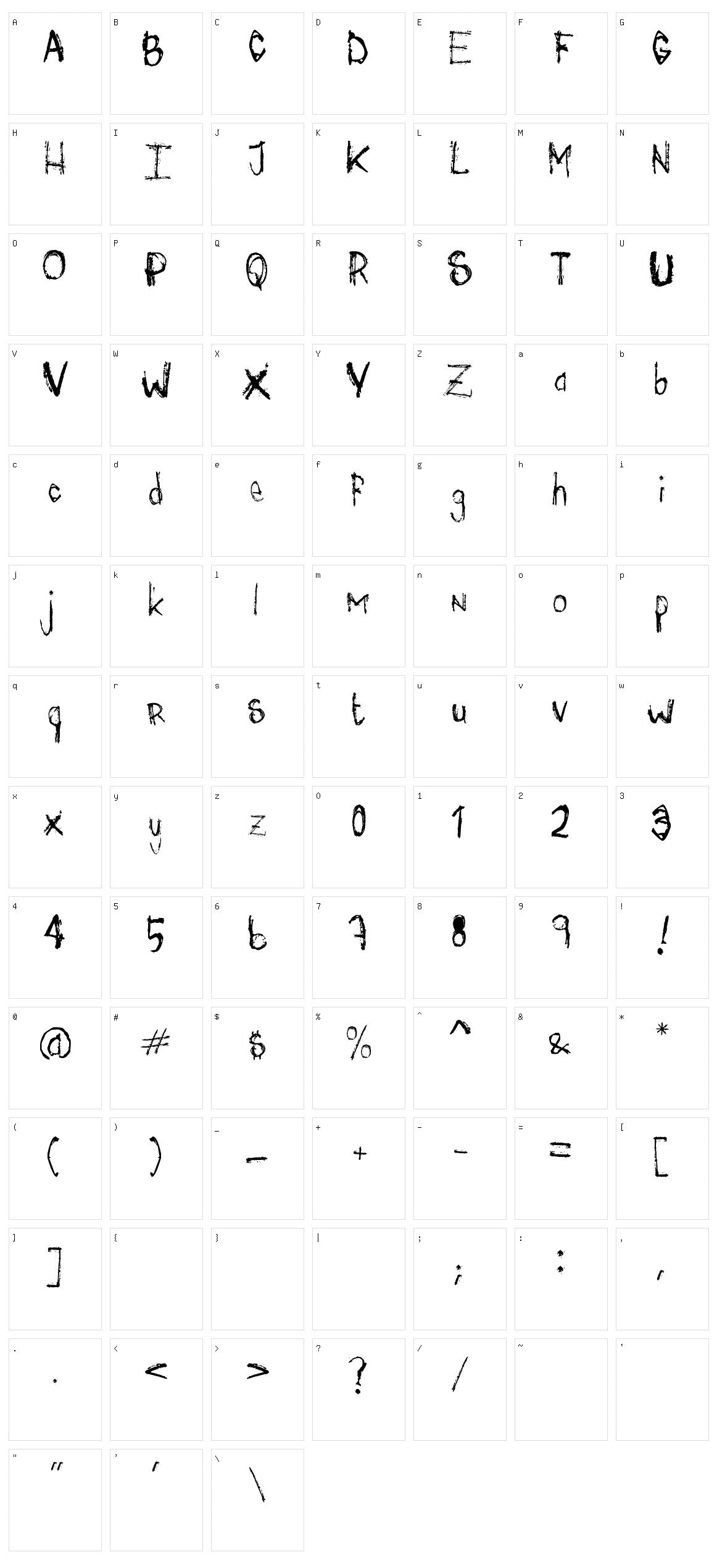 Mis? Character Set