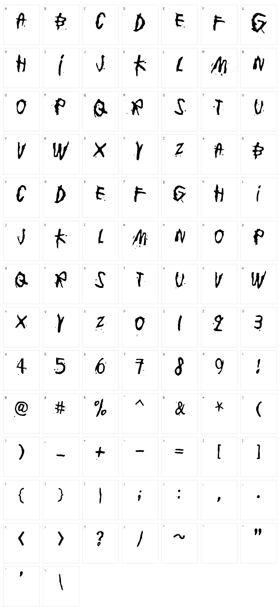Junkohanhero One Character Set