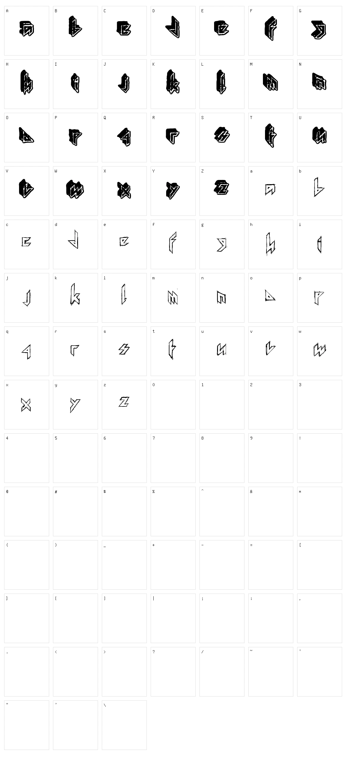 Iron Mathbook Character Set
