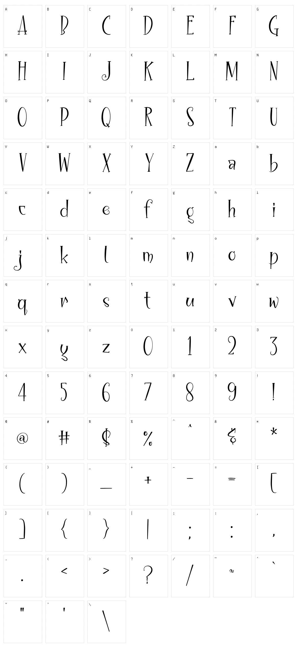 Night Ghost Character Set