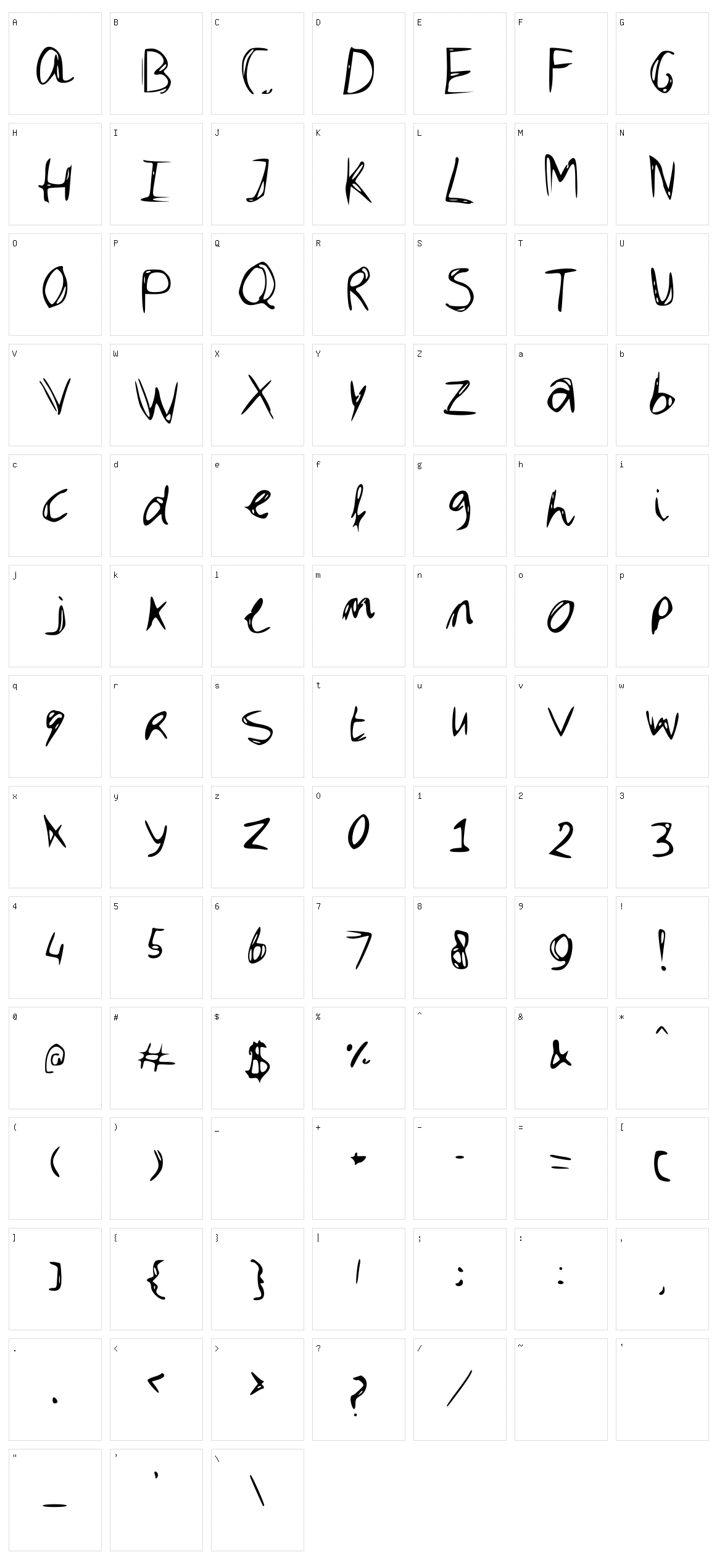 Dubble Character Set