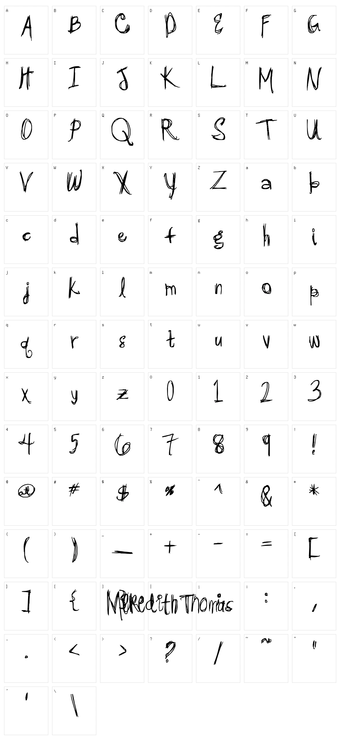 Luhyouone Character Set