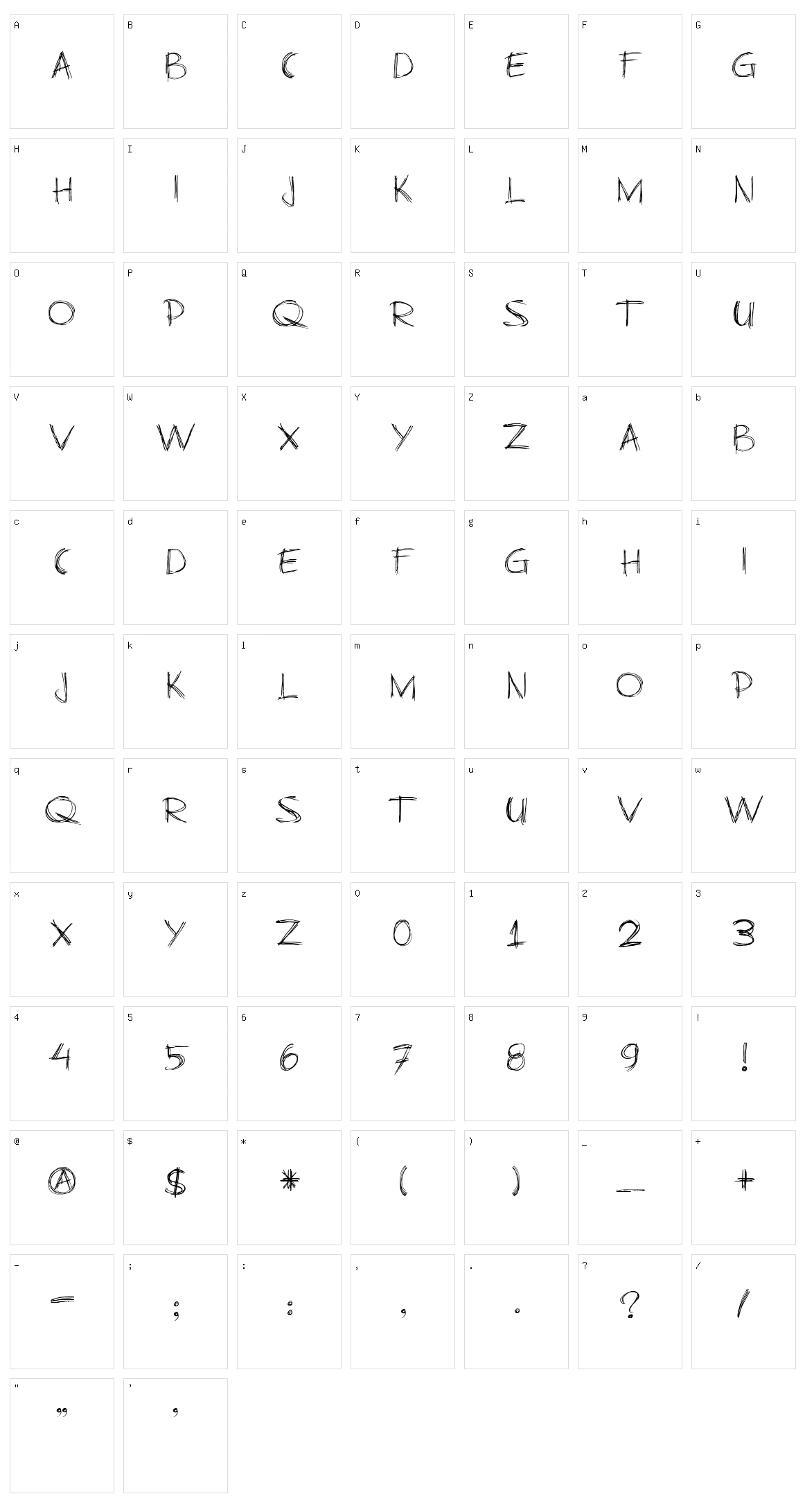 Business As Usual Character Set