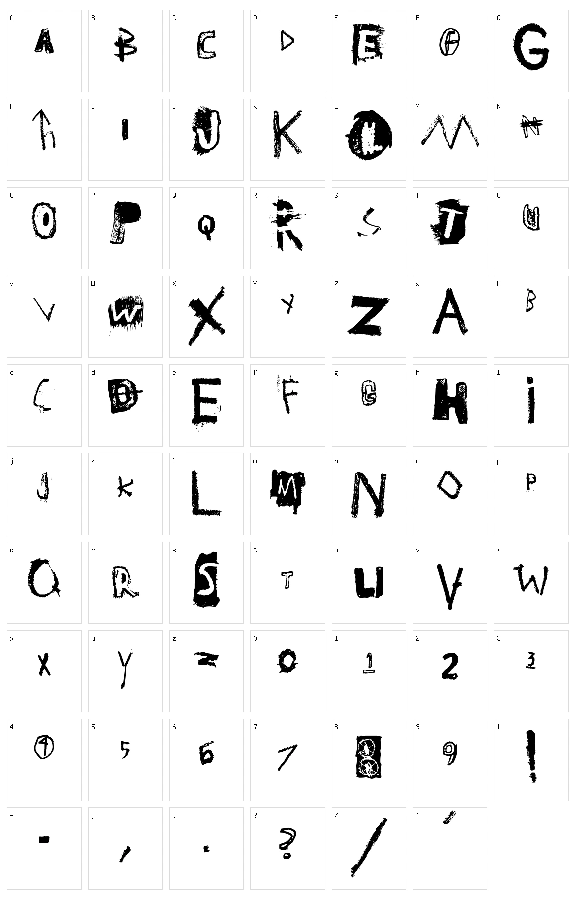 JMB Character Set