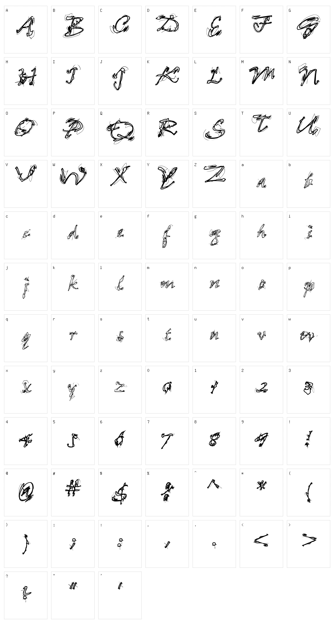 Loose Ends Character Set