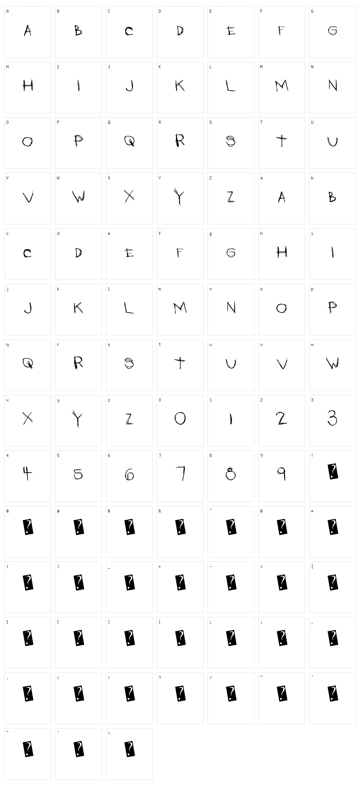 LateNights Character Set