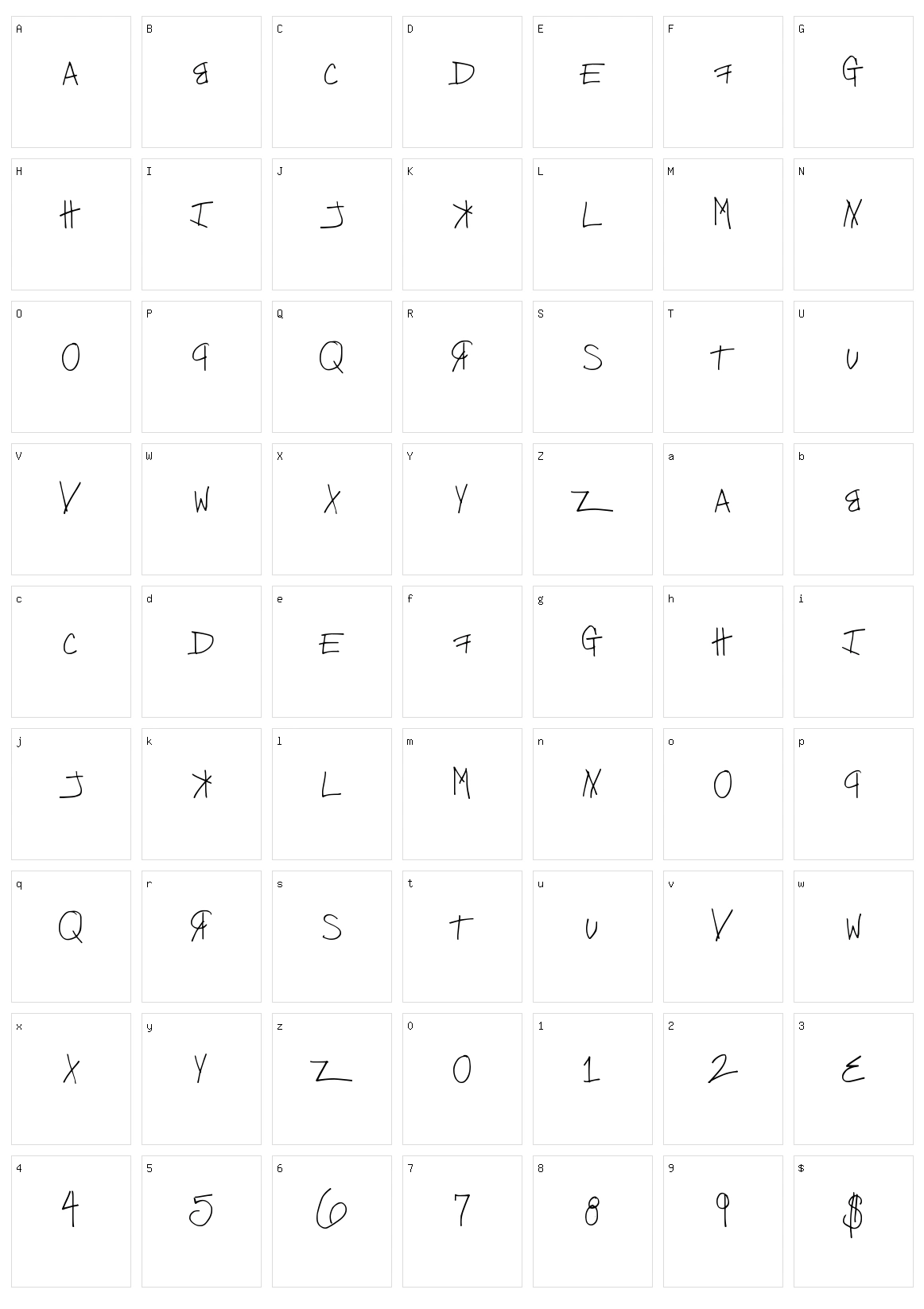 Free Kittenz Character Set