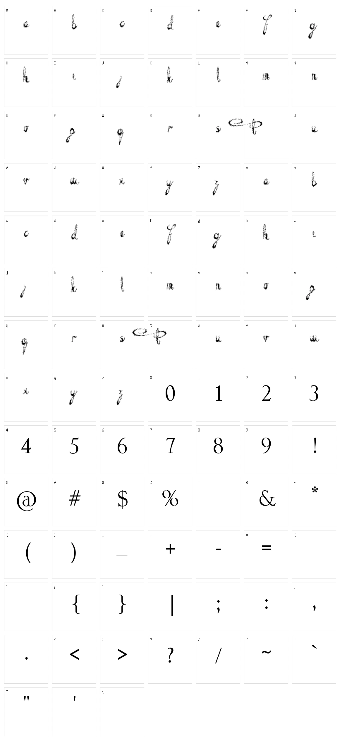 Decayed in Sixty Seconds Character Set
