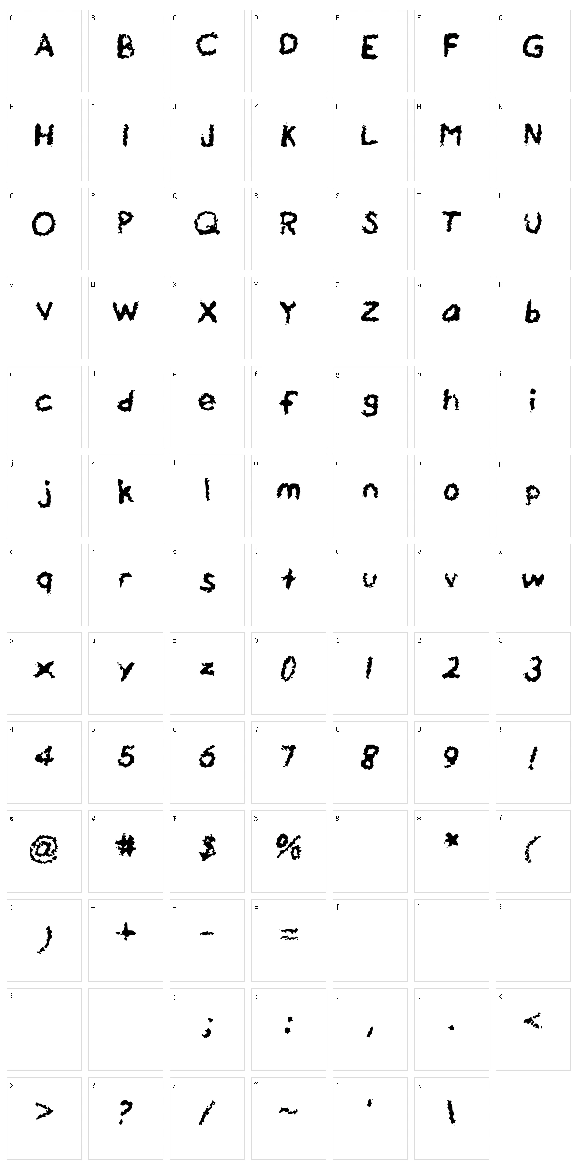 Drippy Watercolor Character Set