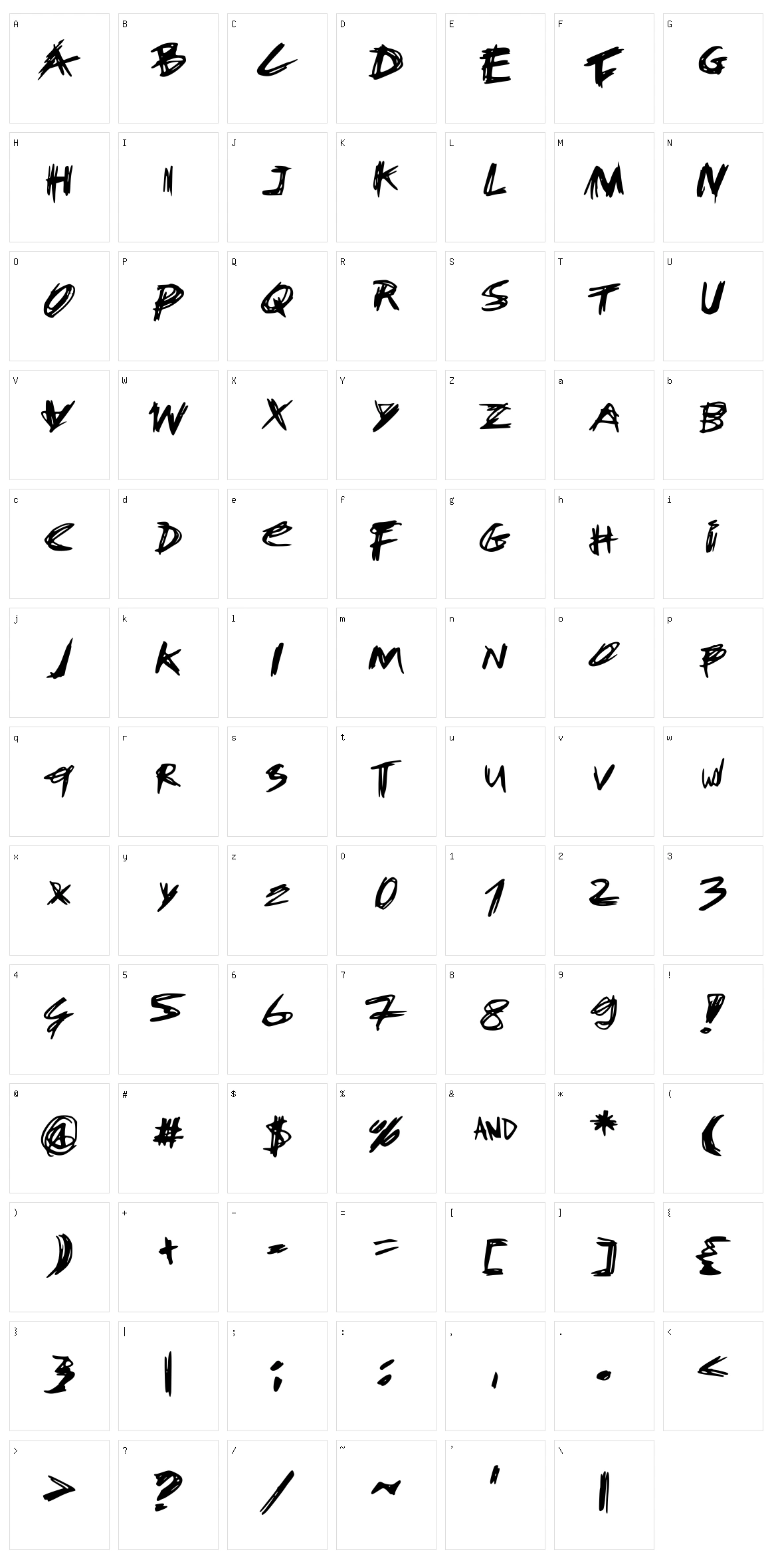 FYOU Character Set