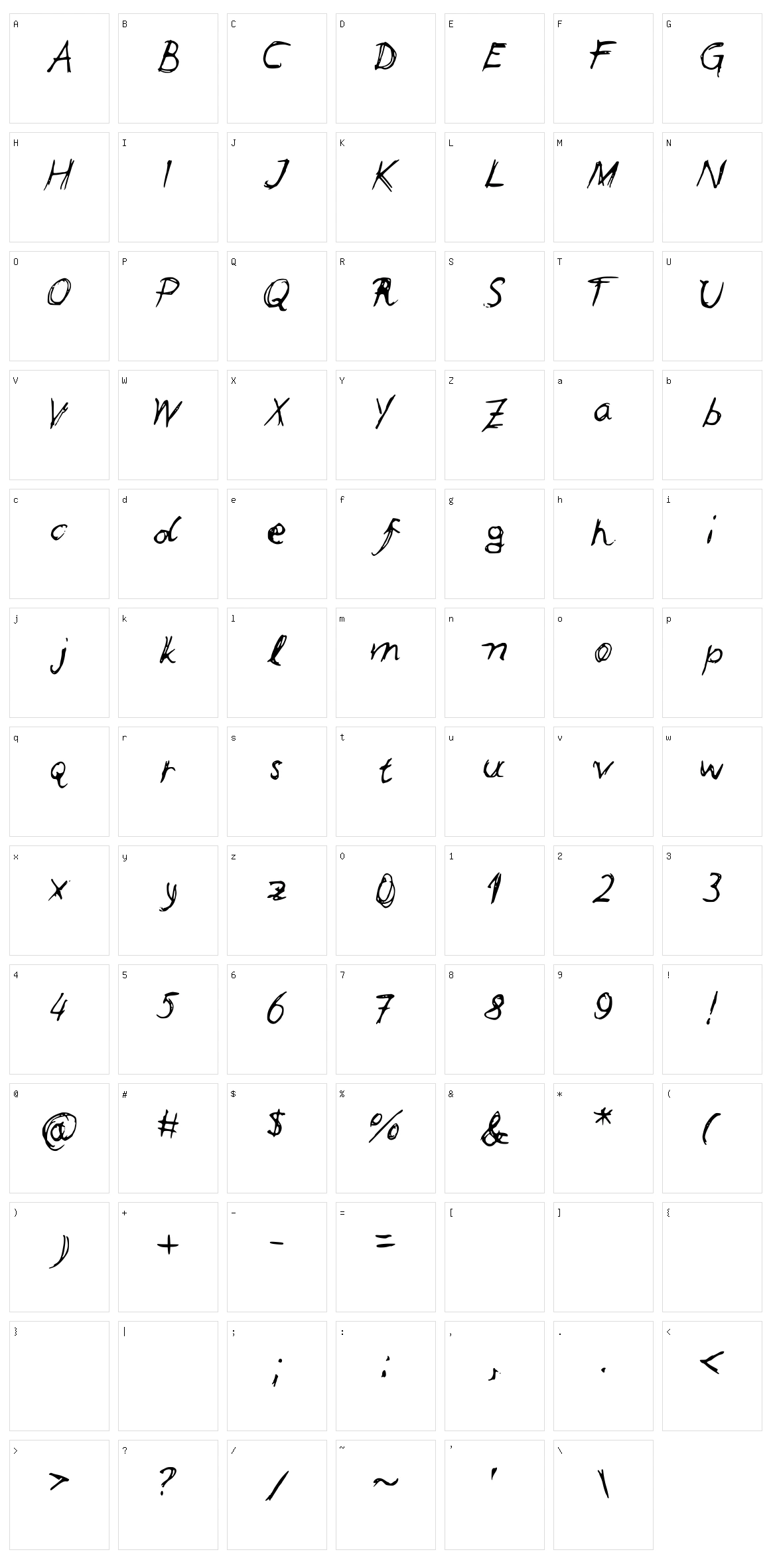 Leonards Character Set