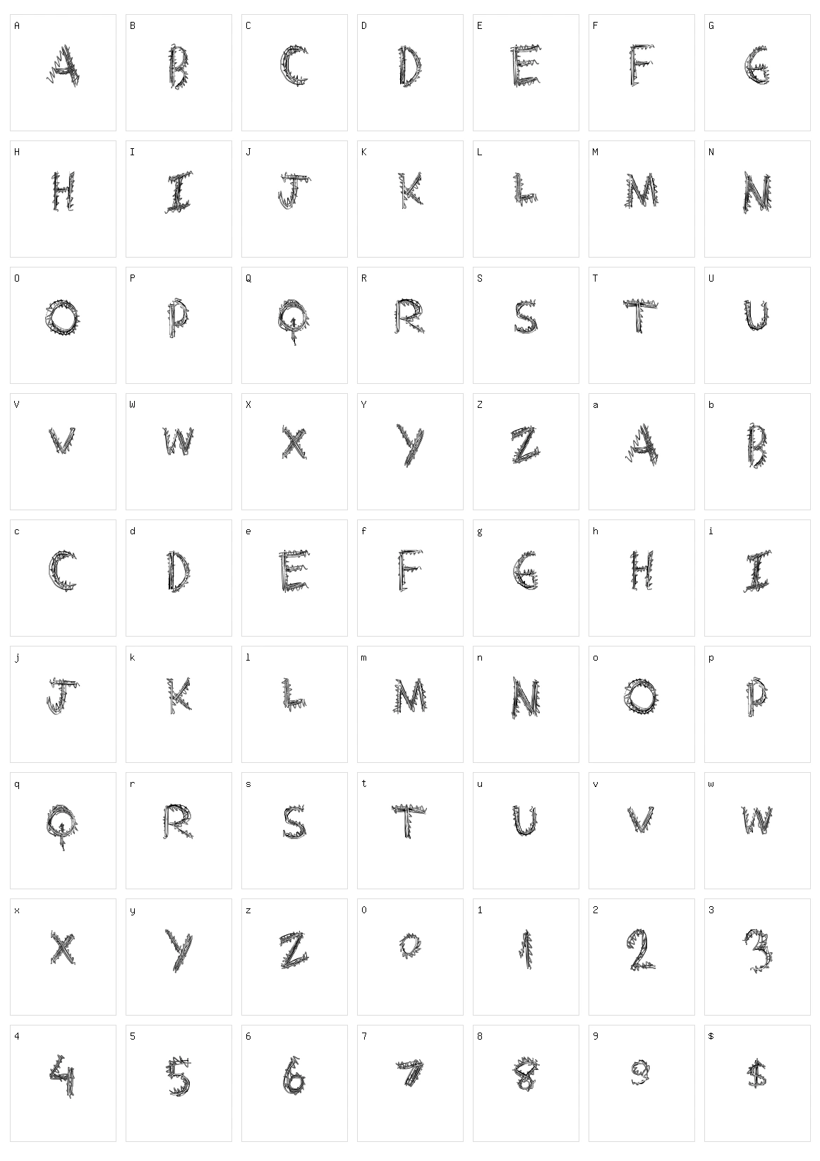 Extra String Character Set