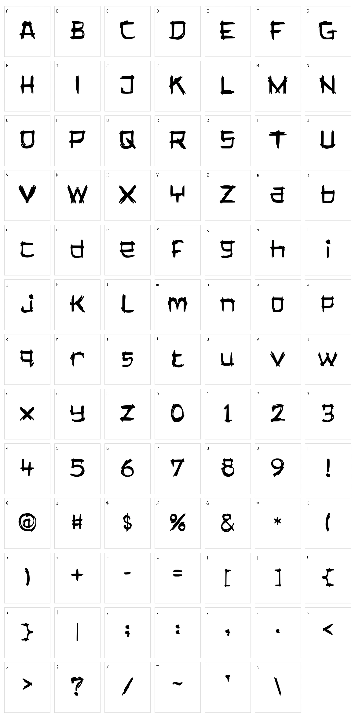 Lagos Traffic Character Set