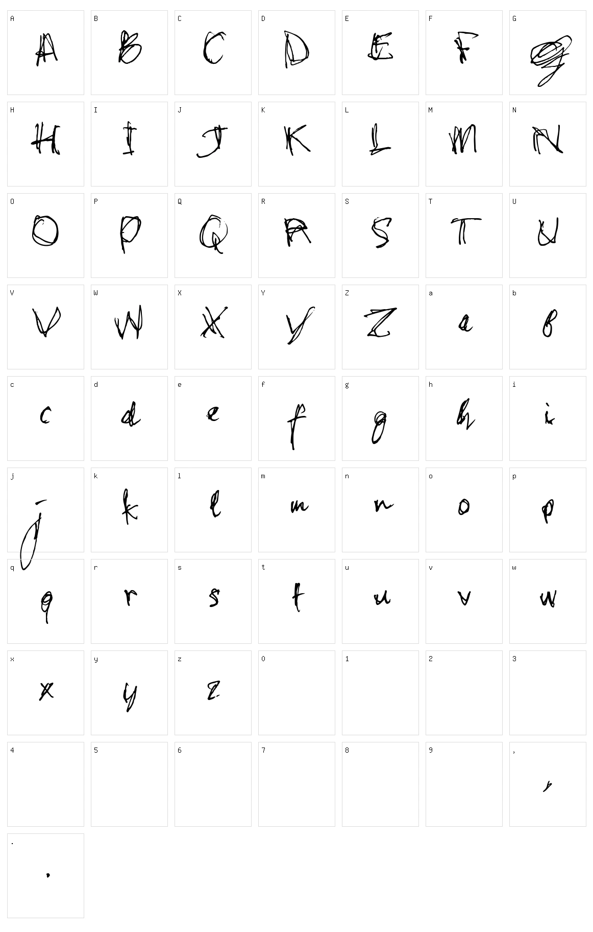 Stonehand Saul Character Set