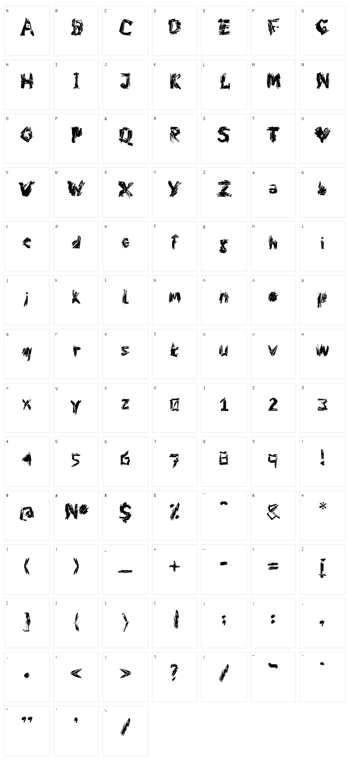 DF Charlie go! Character Set