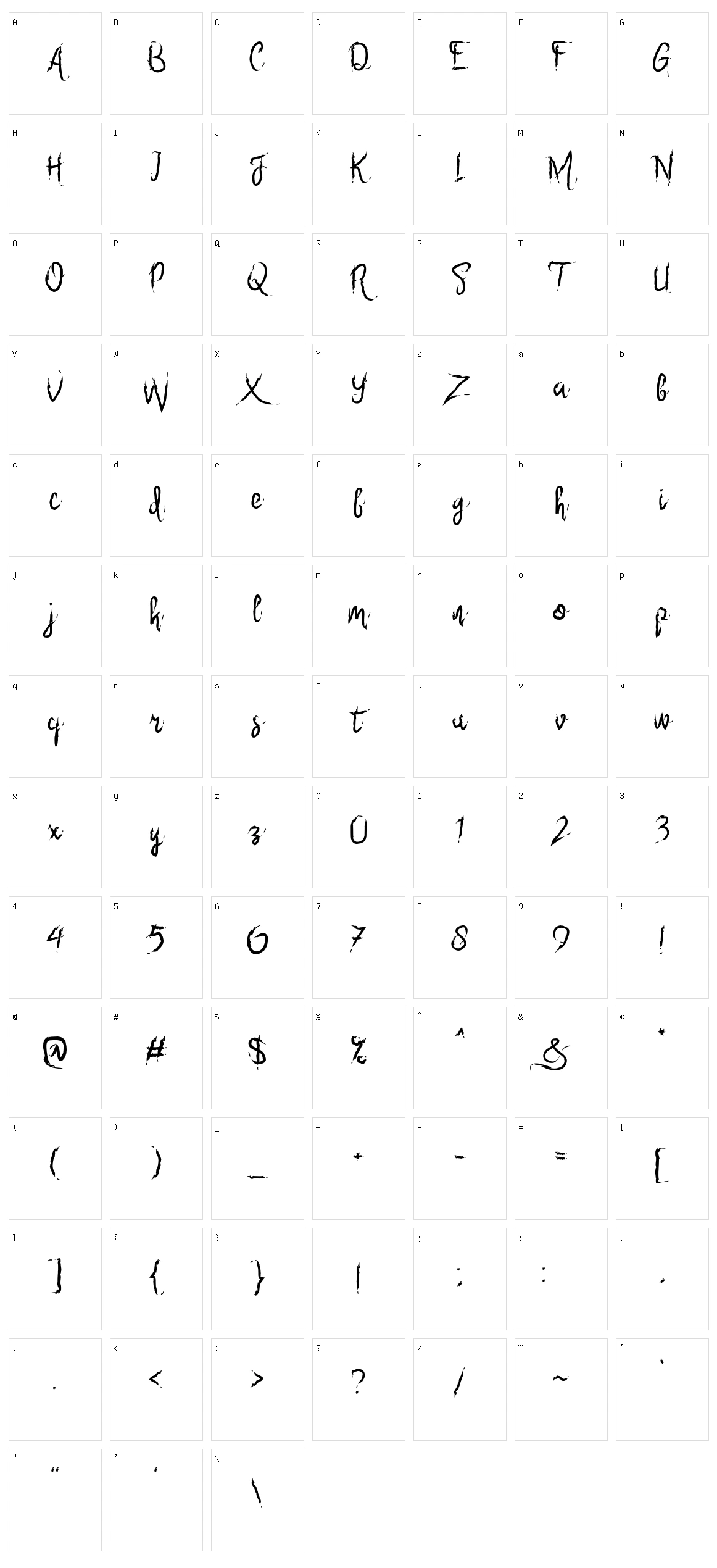 Six Only Character Set