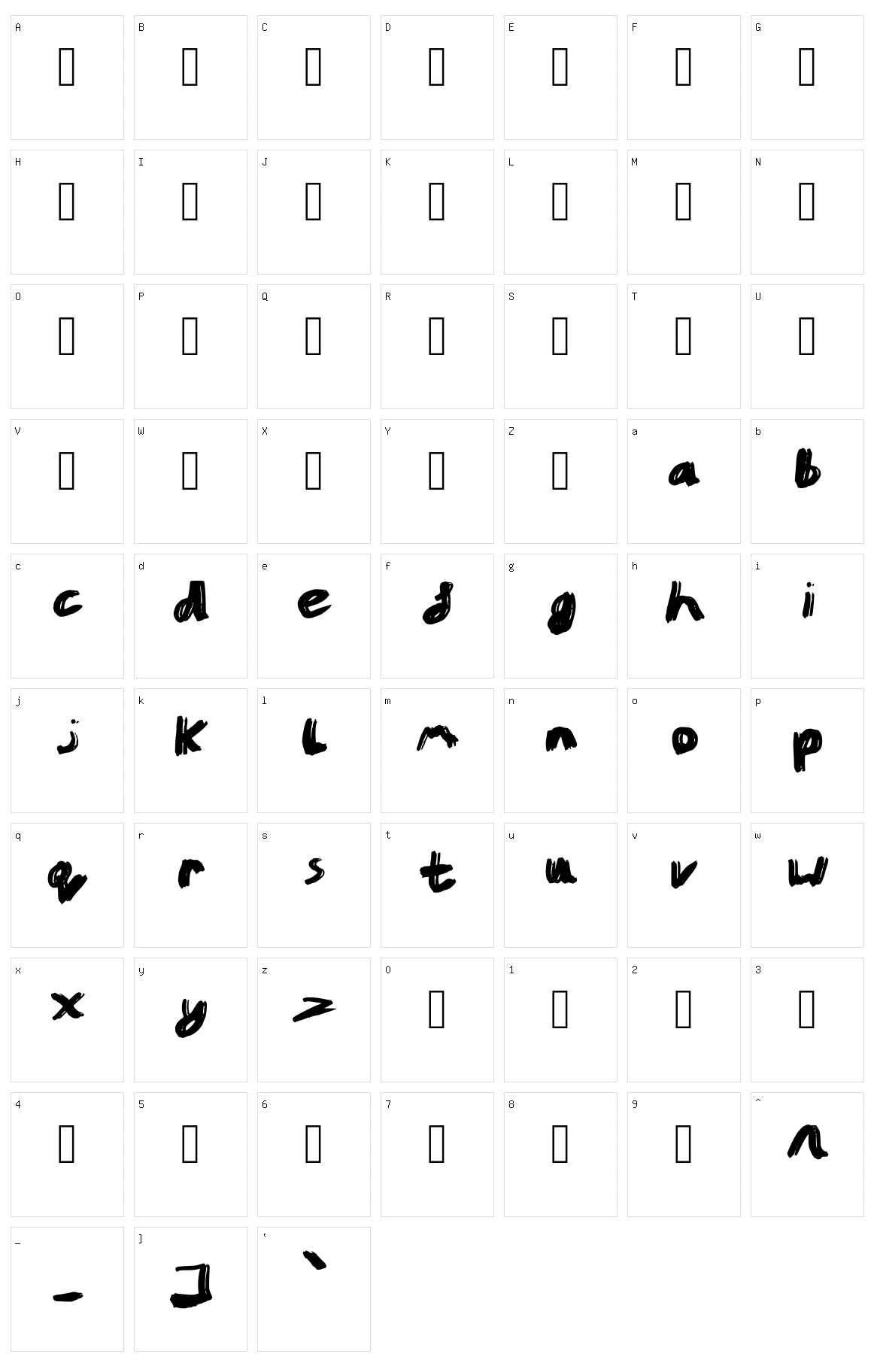 Grit Character Set