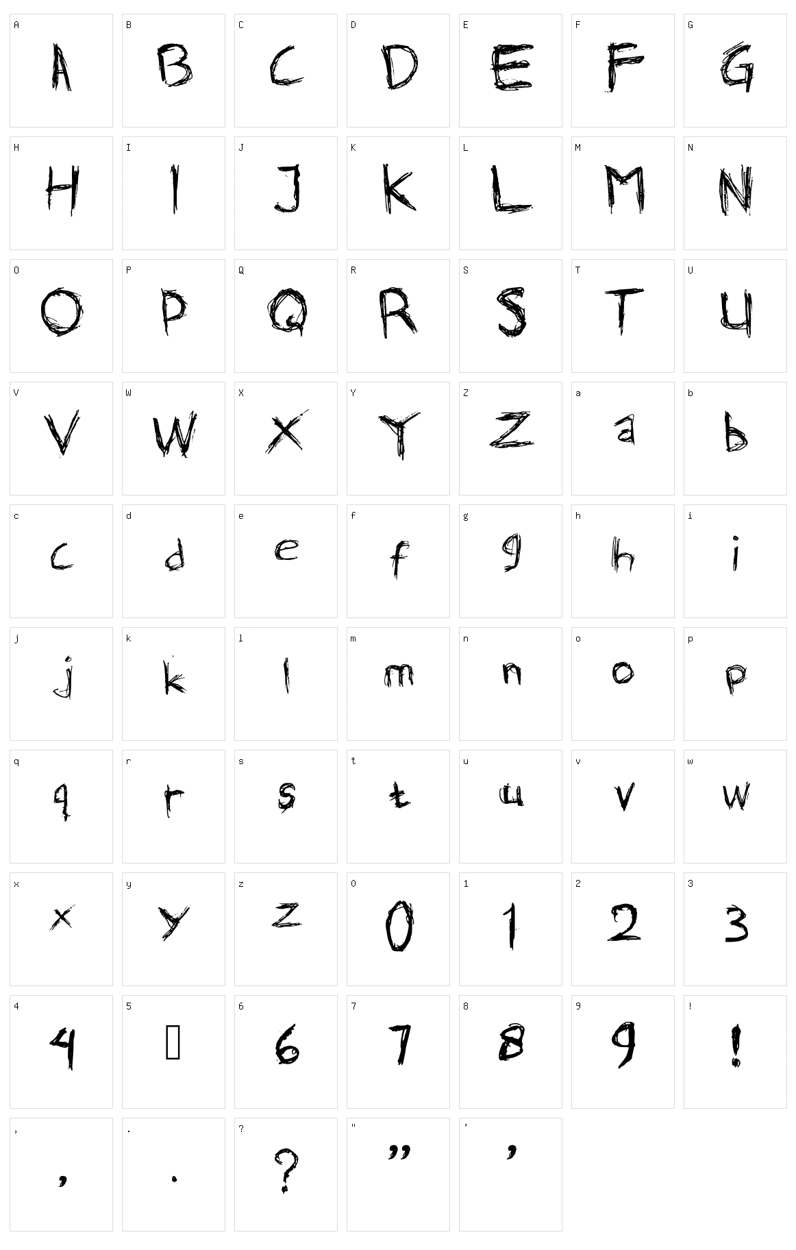Dl Arsara Character Set
