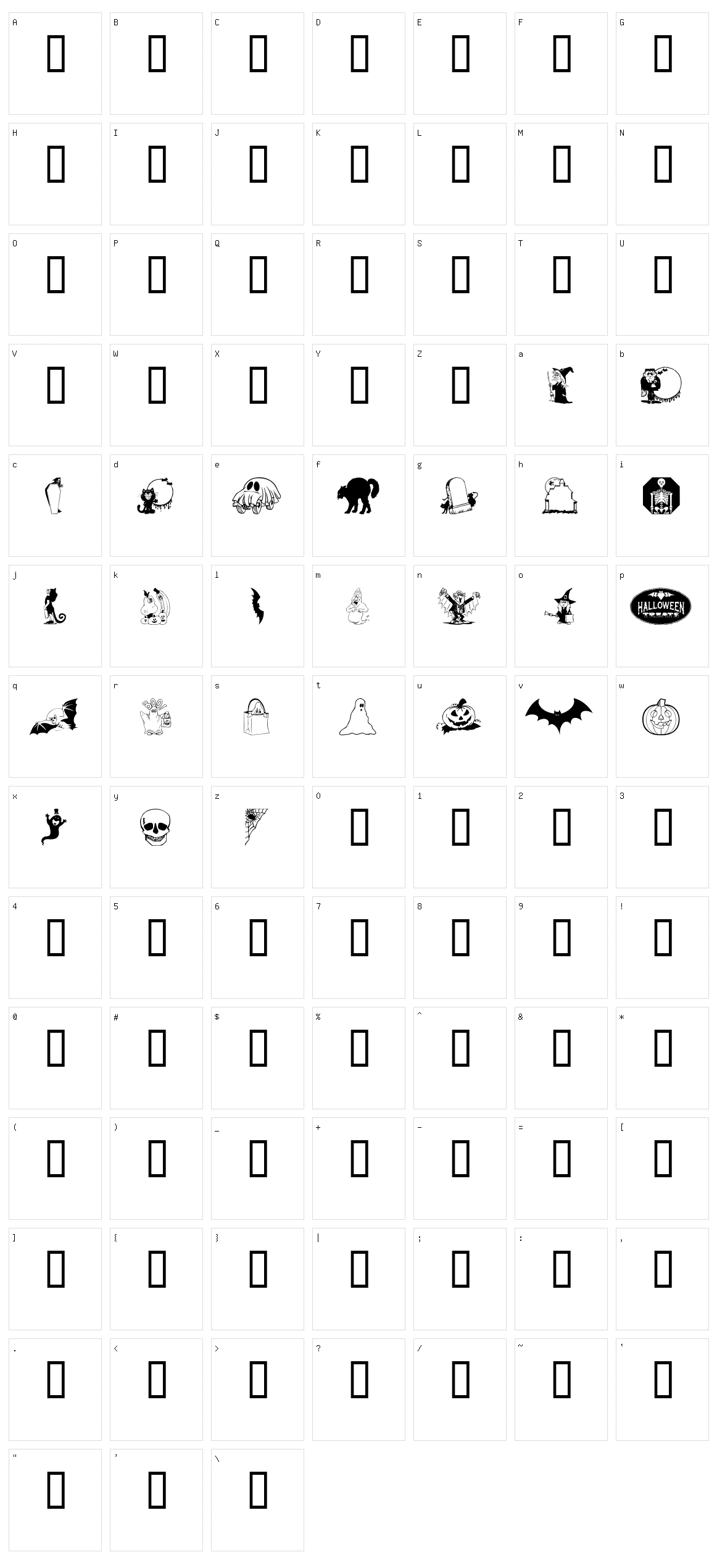 Kiddy Halloween Character Set
