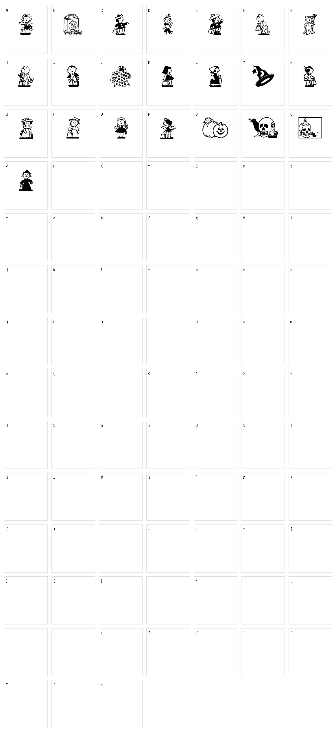 Tricks and Treats Character Set