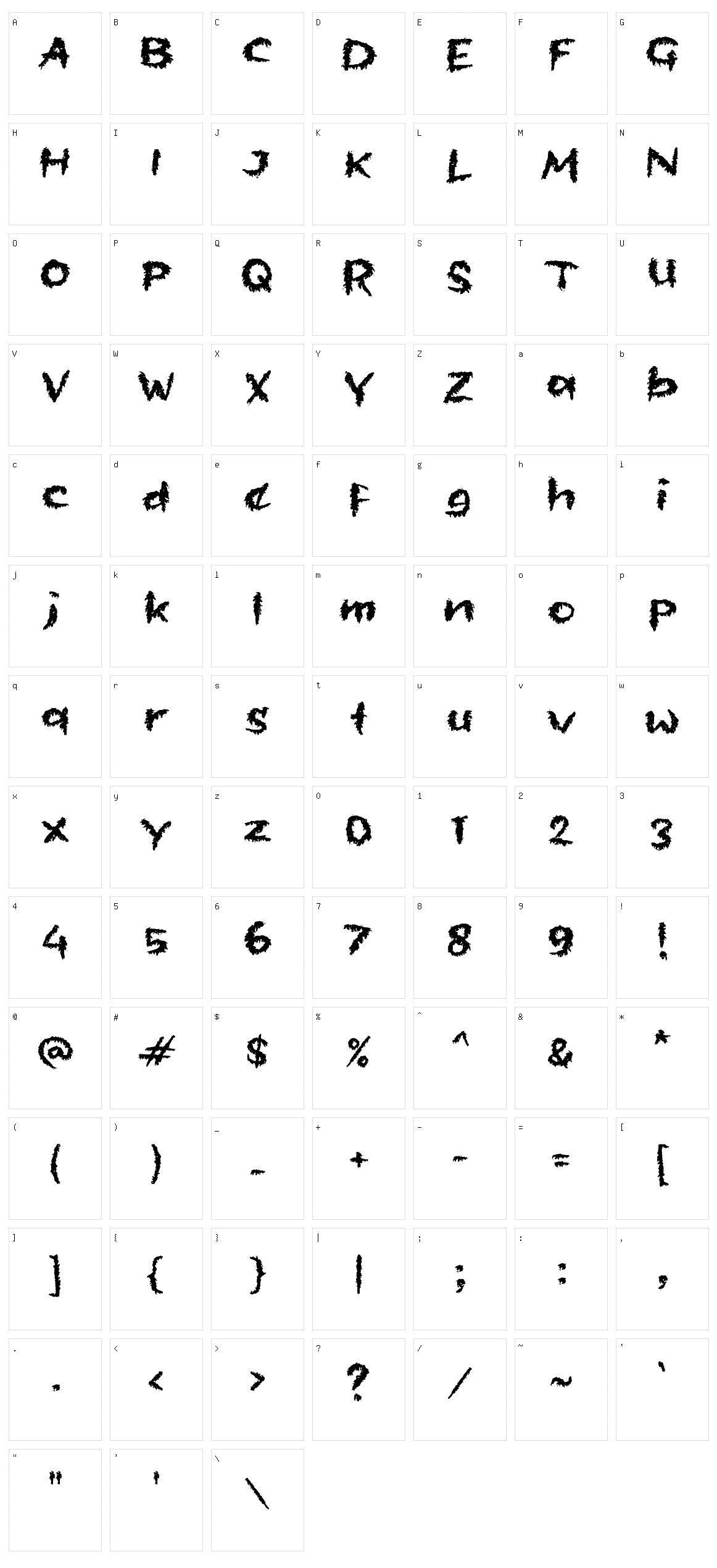 b Belukar Character Set