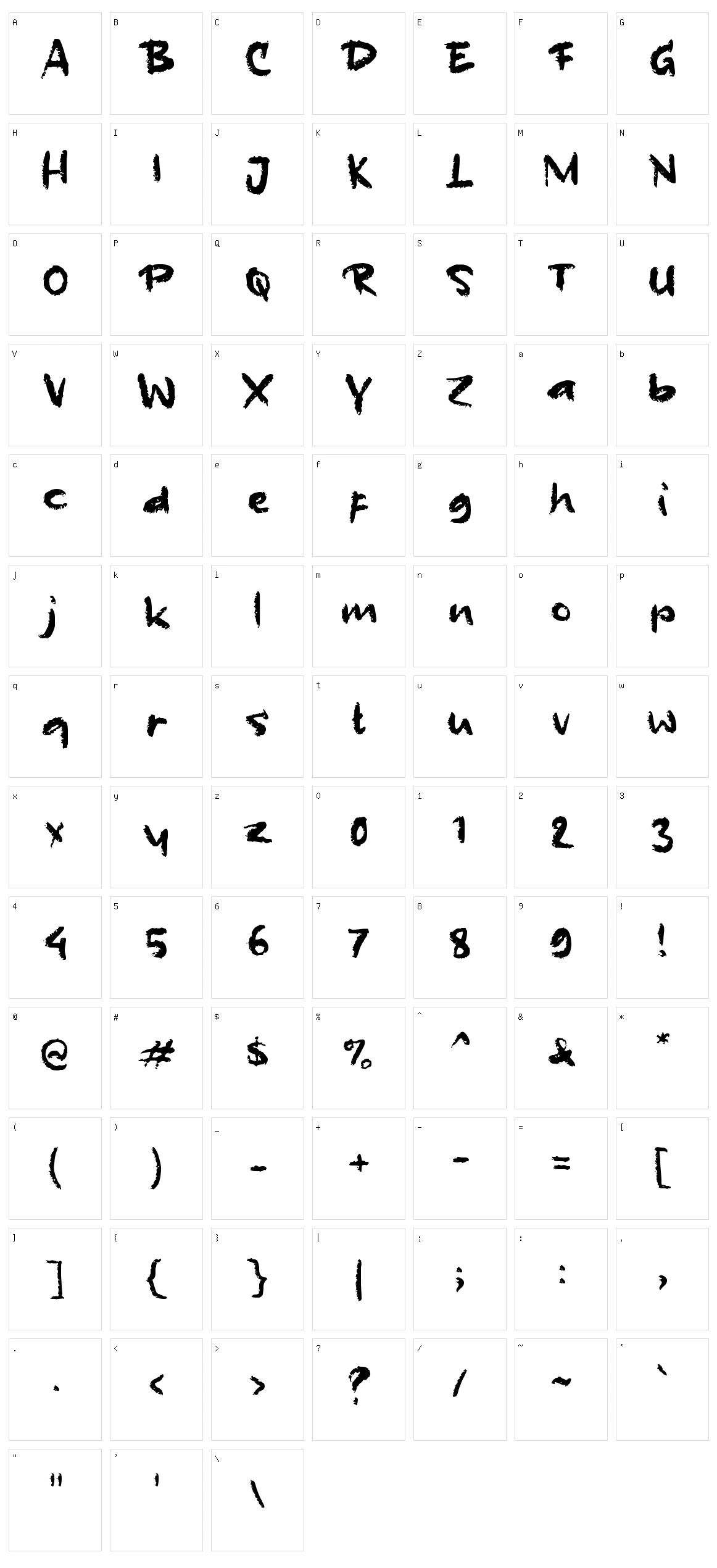 c Cisawang Character Set