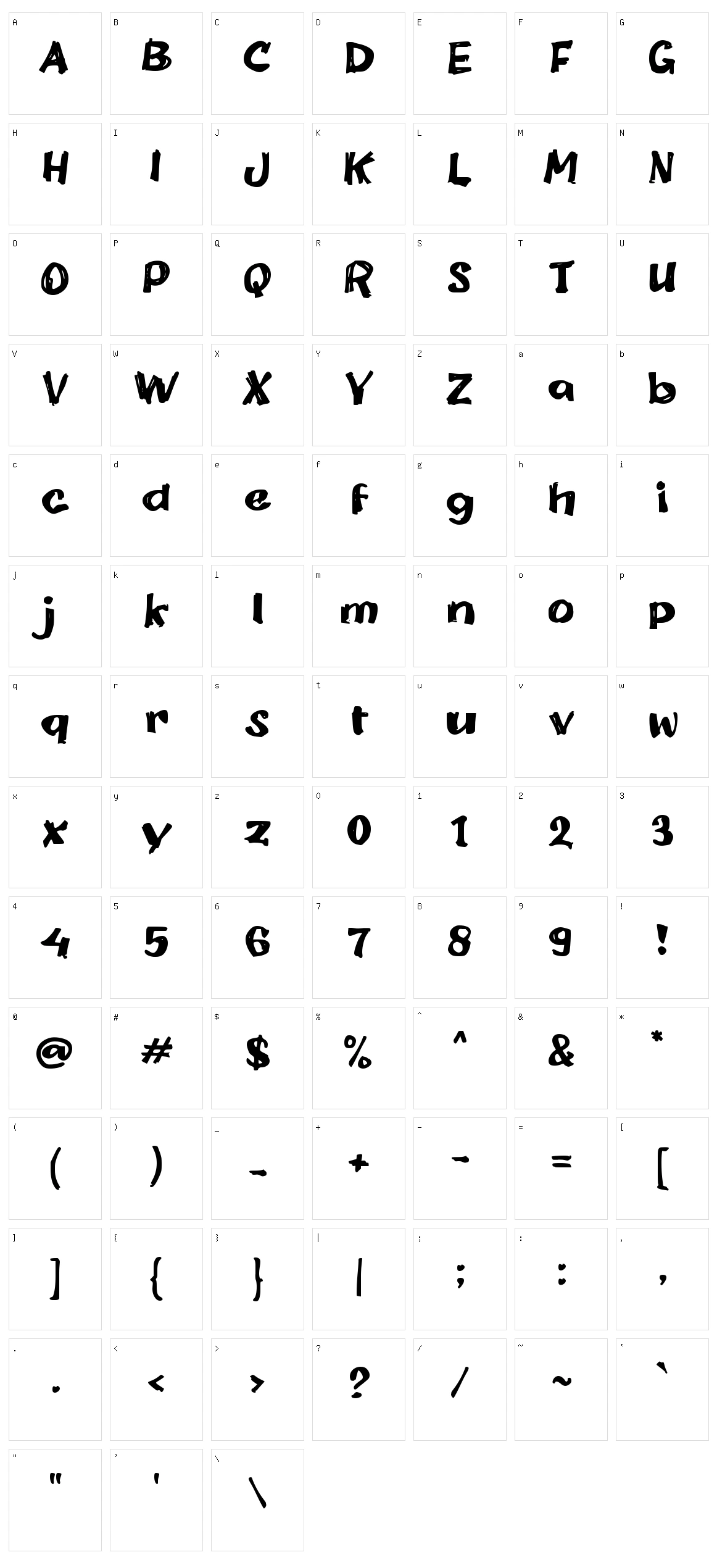 d Drenges Character Set