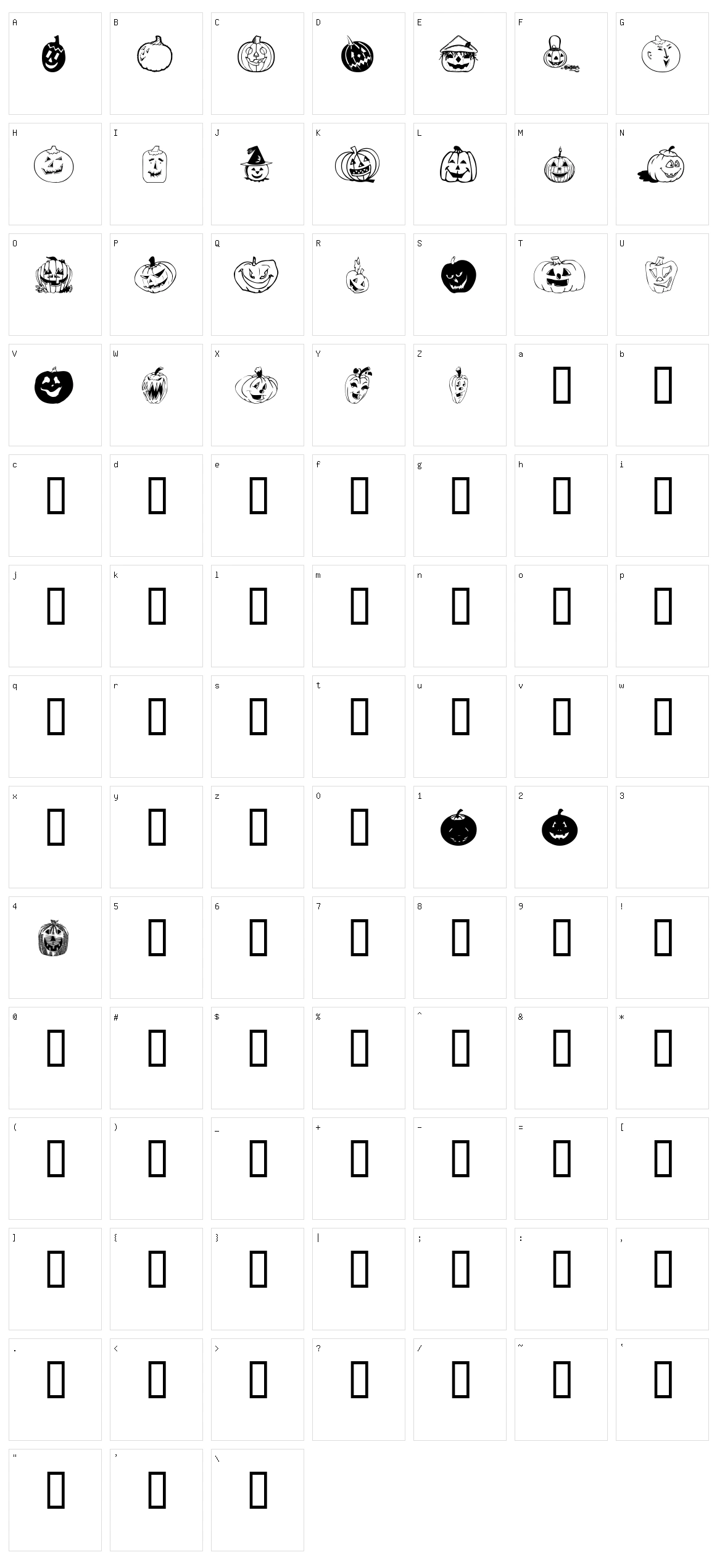 Bumkins Character Set