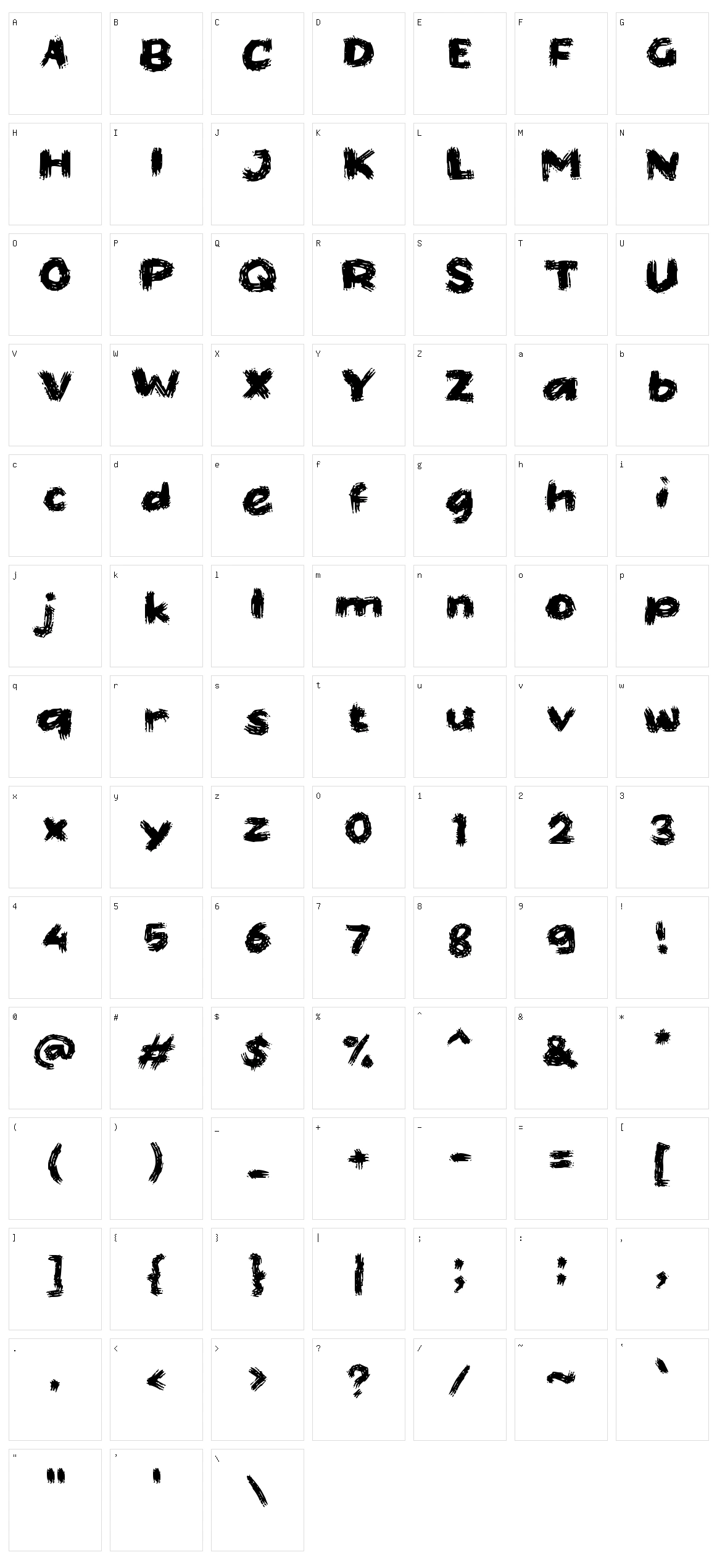 d Drobos Character Set