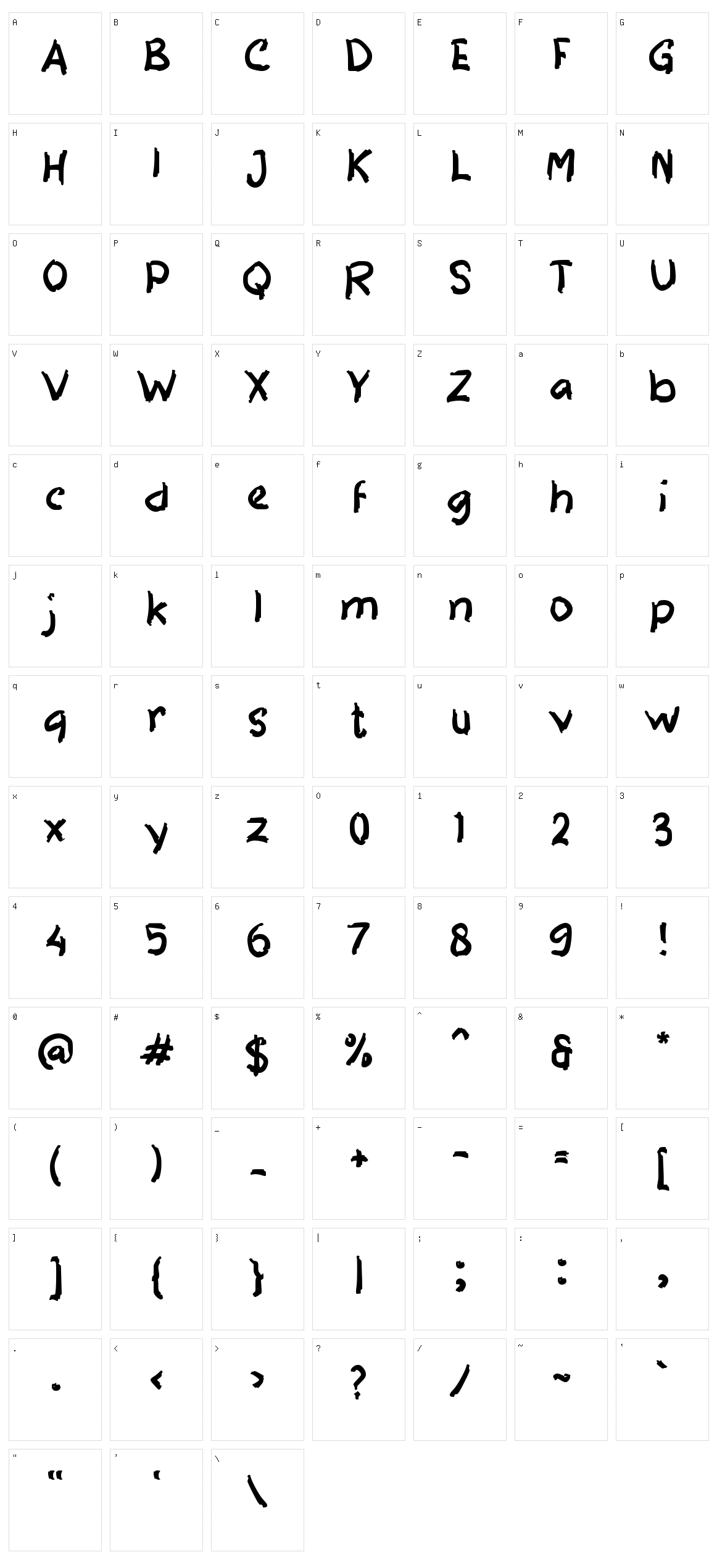 e Edukasi Murid Character Set