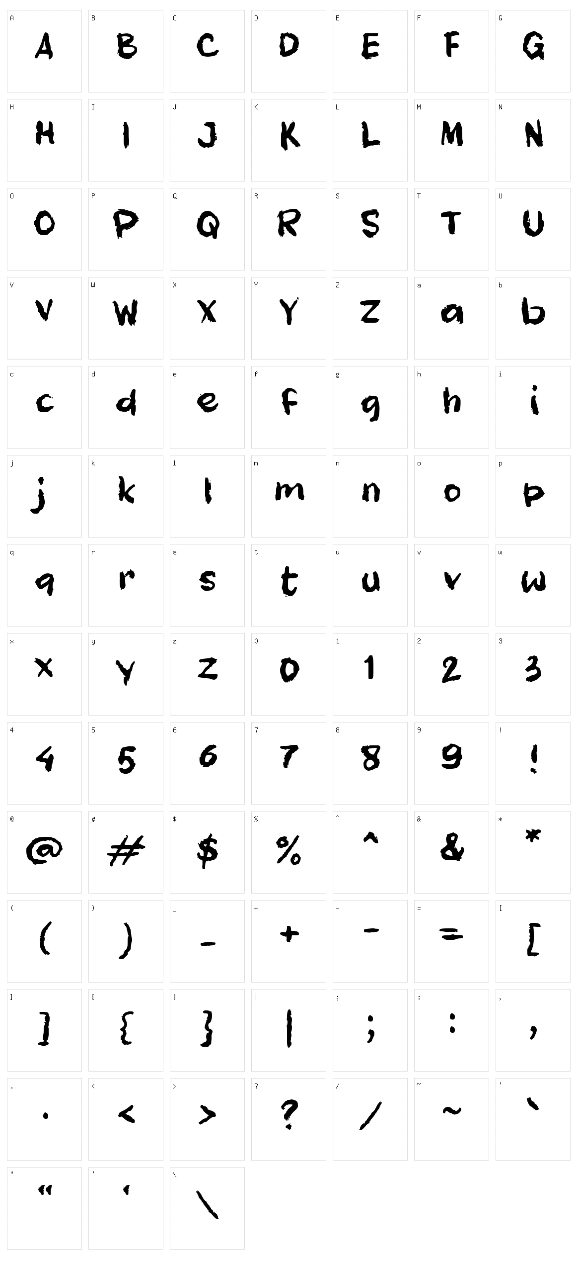 e Edisi Misteri Character Set