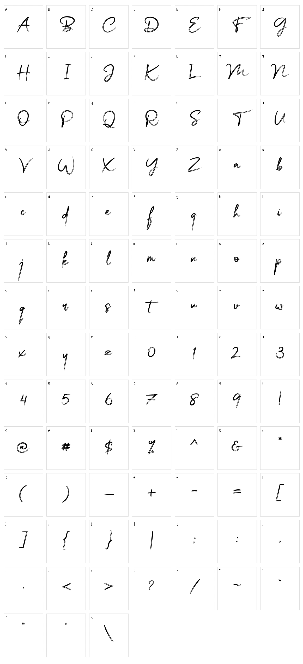Bassy Character Set