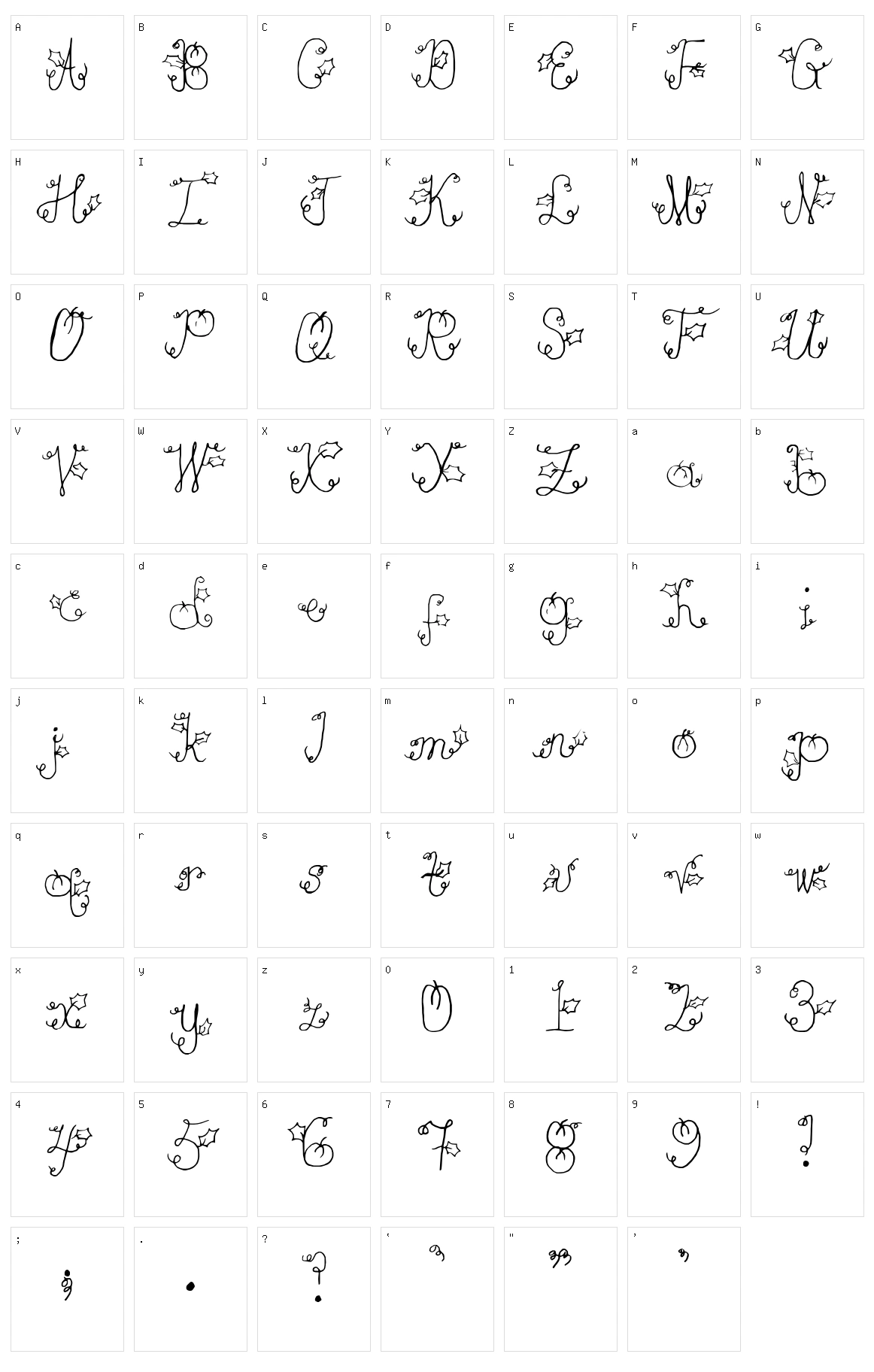 Pumpkin Character Set