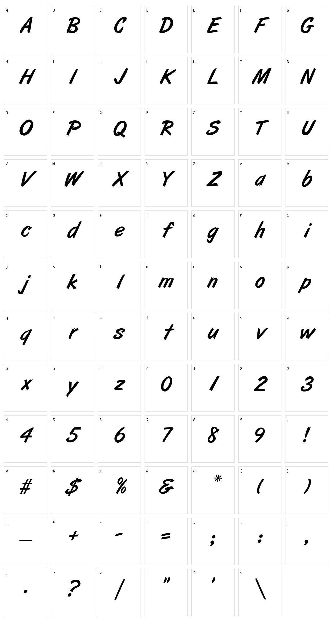 Art Brush Character Set