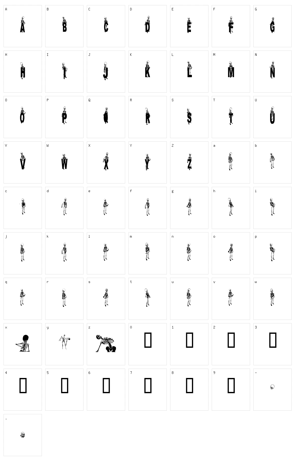 Dancing Dead Character Set