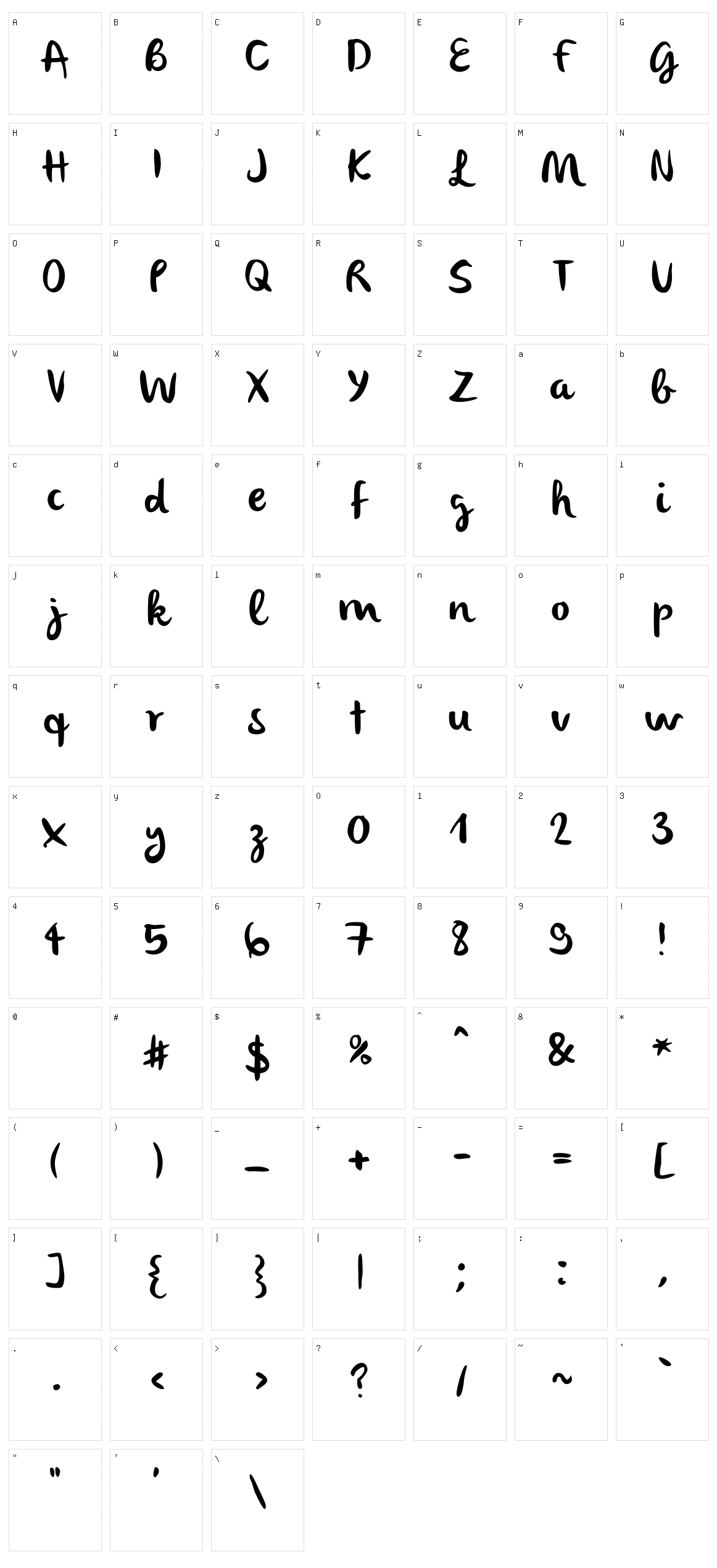 Olivier Character Set