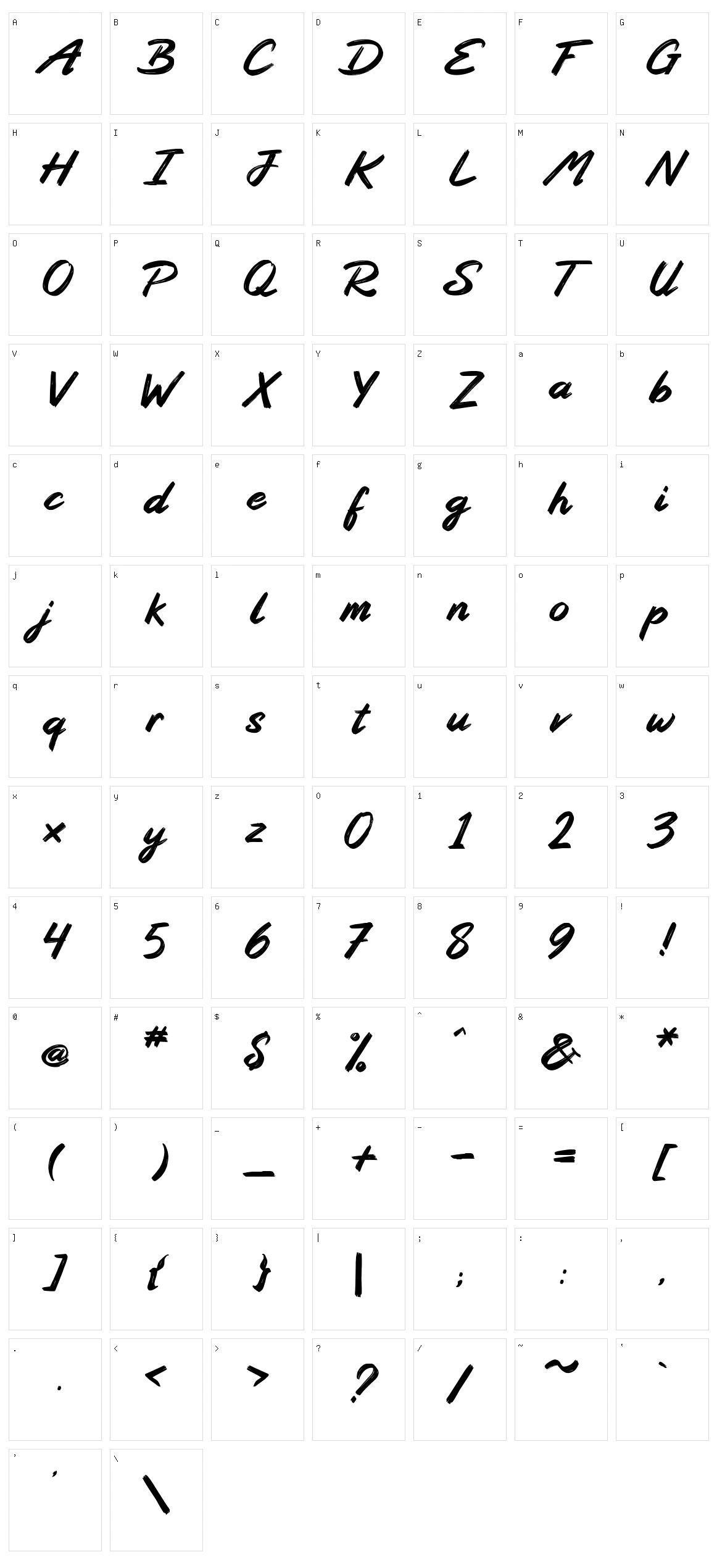 Groundation Foundation Character Set
