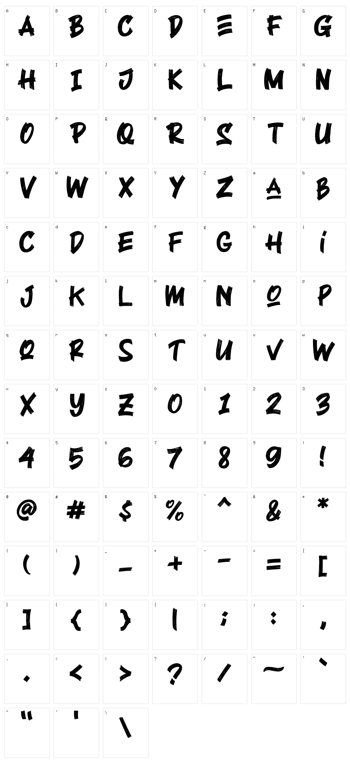 Black Rocker Character Set
