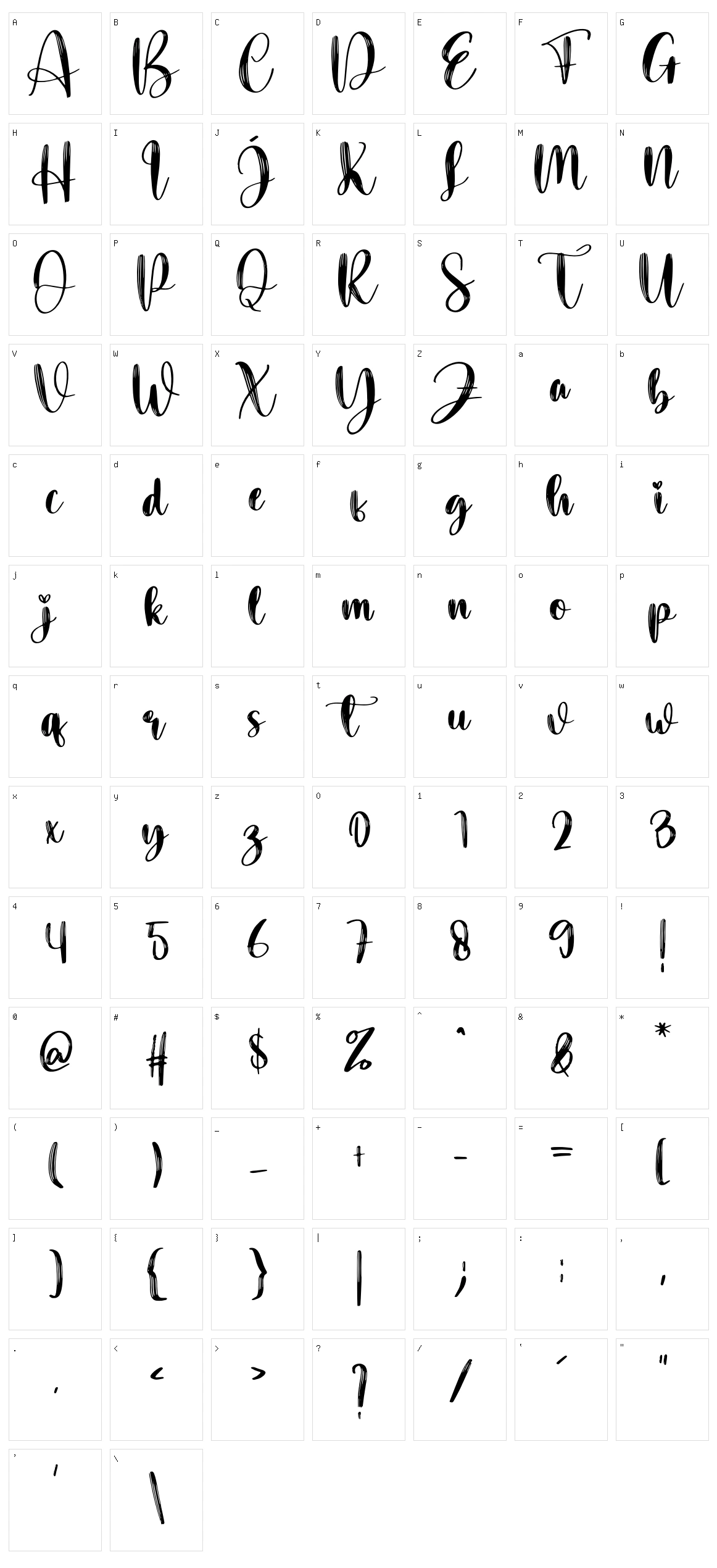 Shimmy Character Set