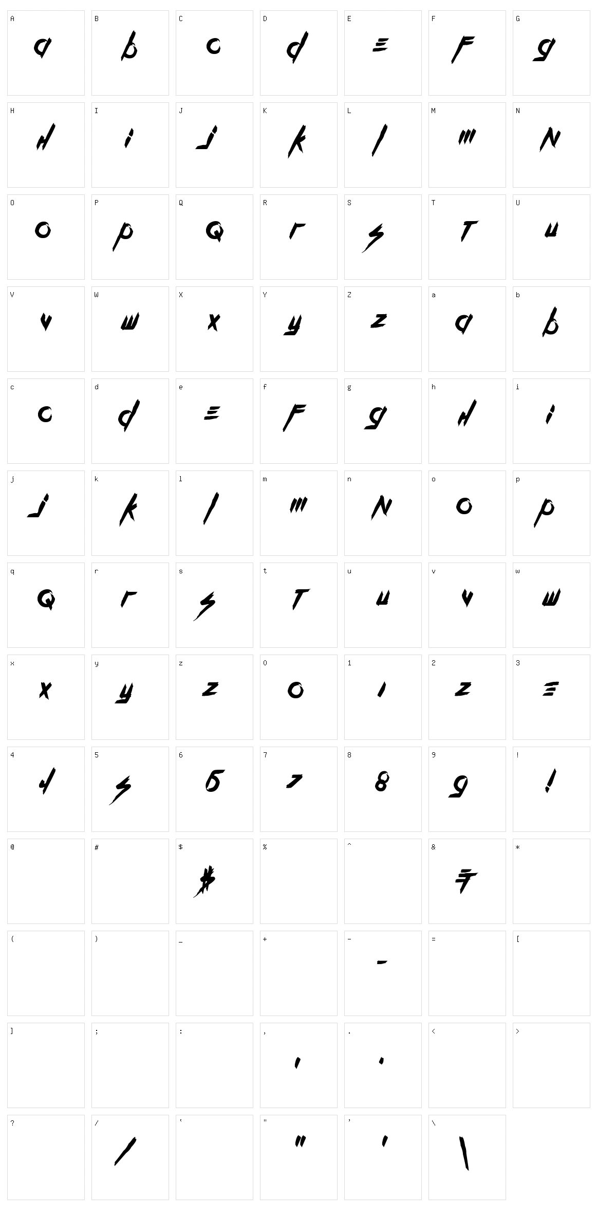 Kill The Noise Character Set