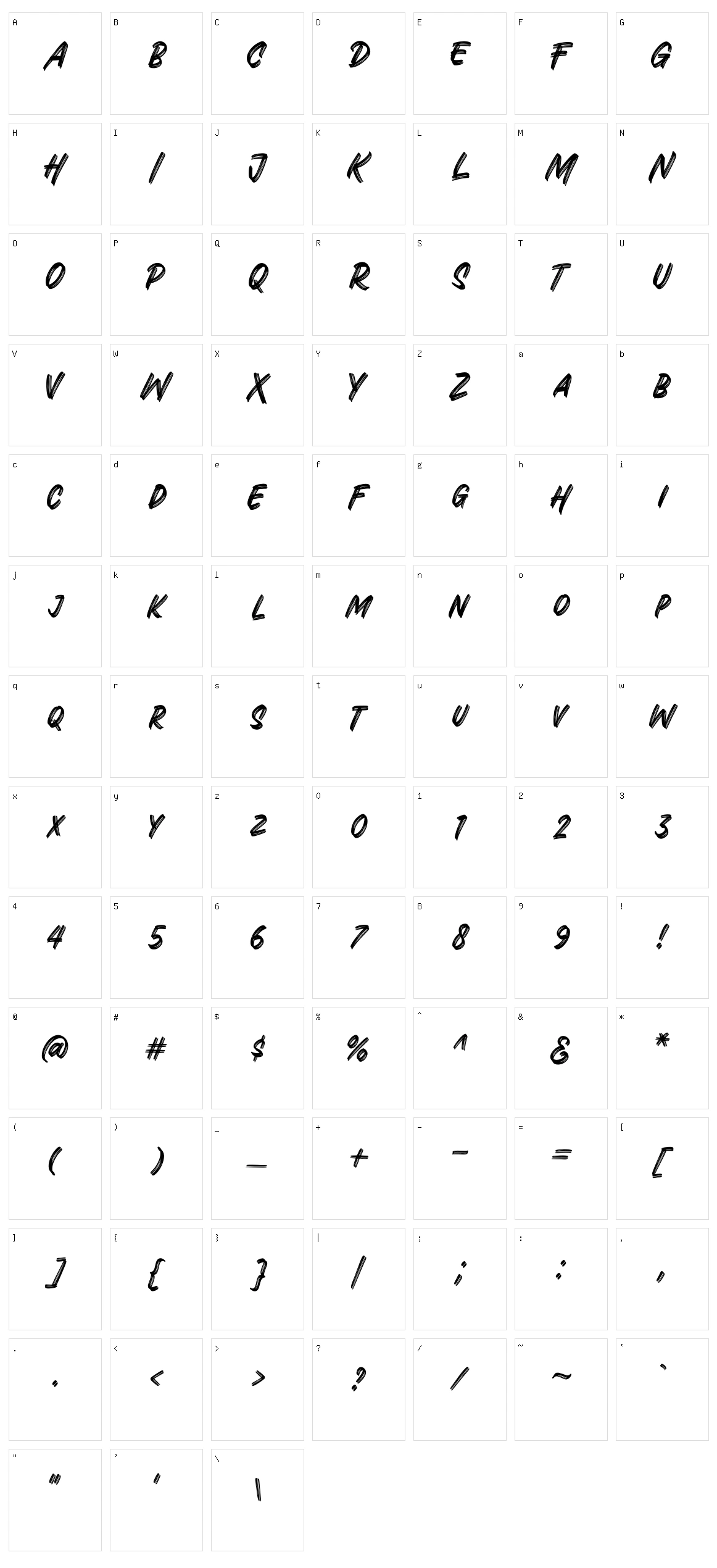 Black Ravens Character Set