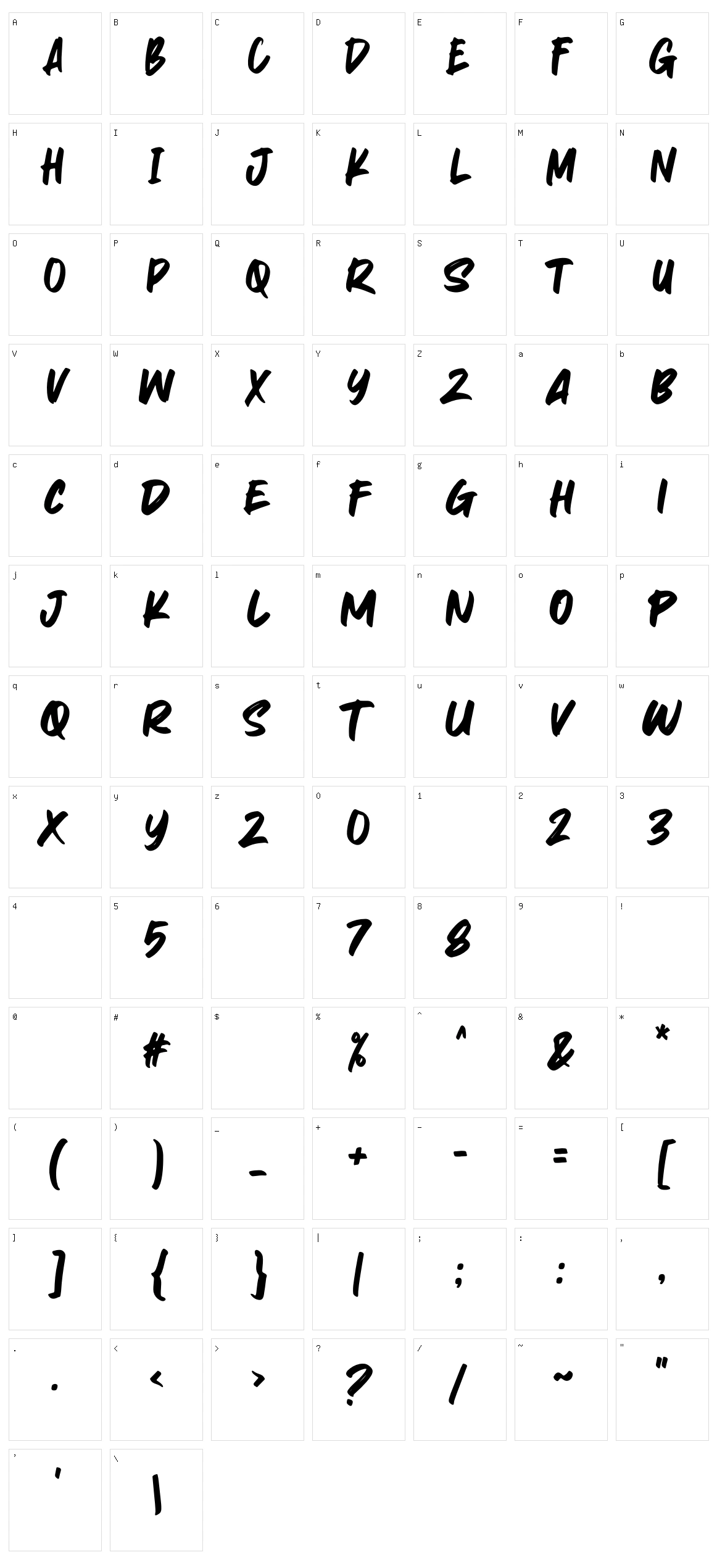 Sabarian Character Set